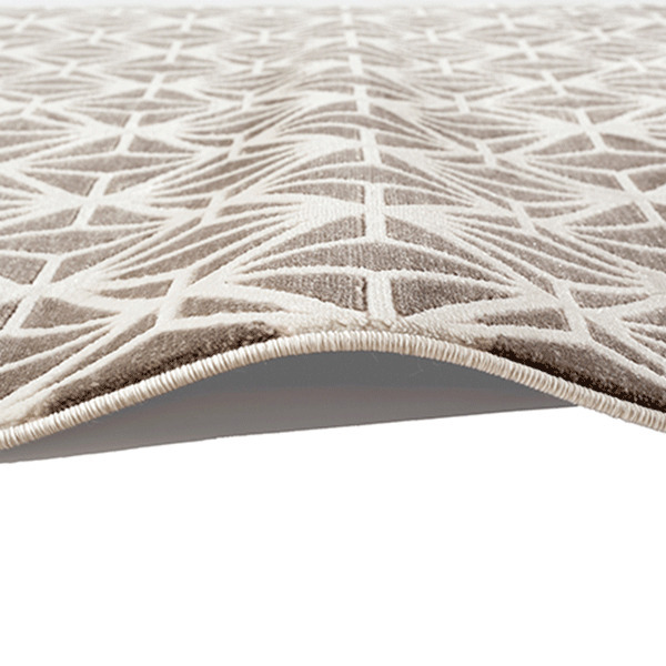 Fabian Geometric Beige Rug