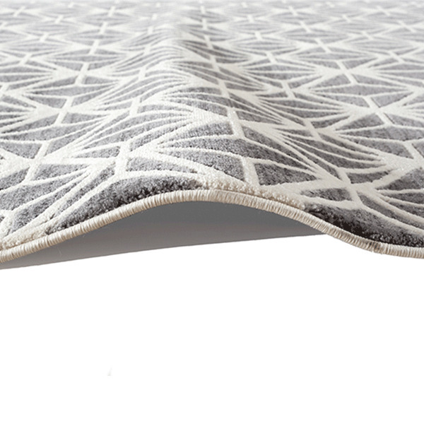 Fabian Geometric Grey Rug