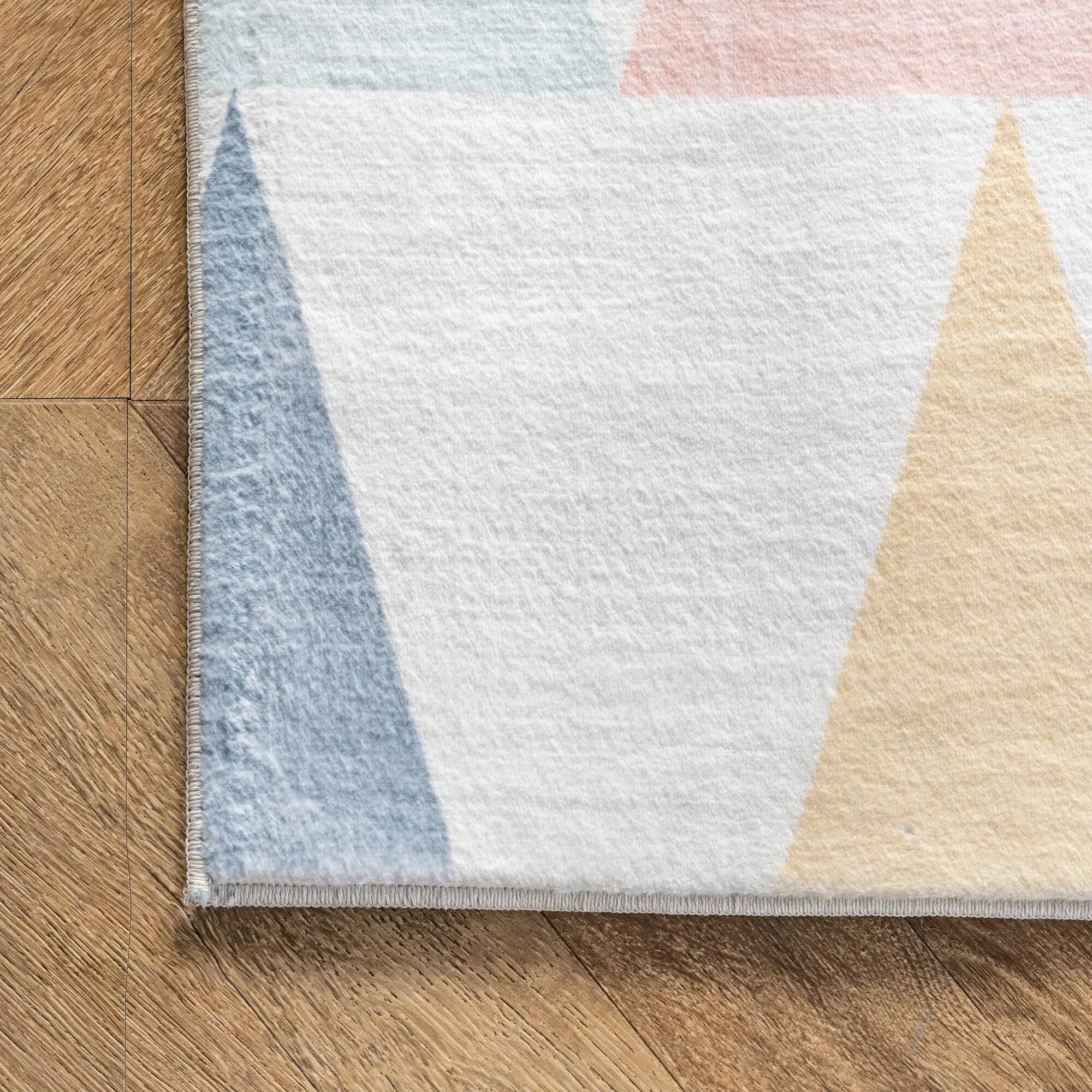 Funtime Triangle Design Kids Rug