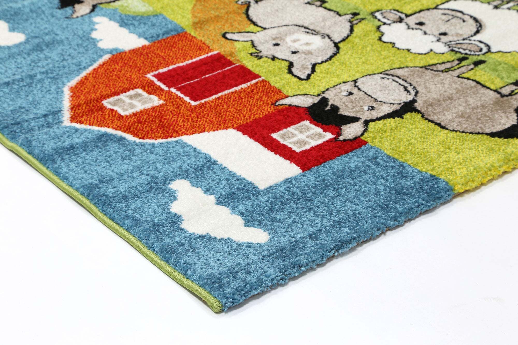 Hello Cute Farm Animal Kids Rug 