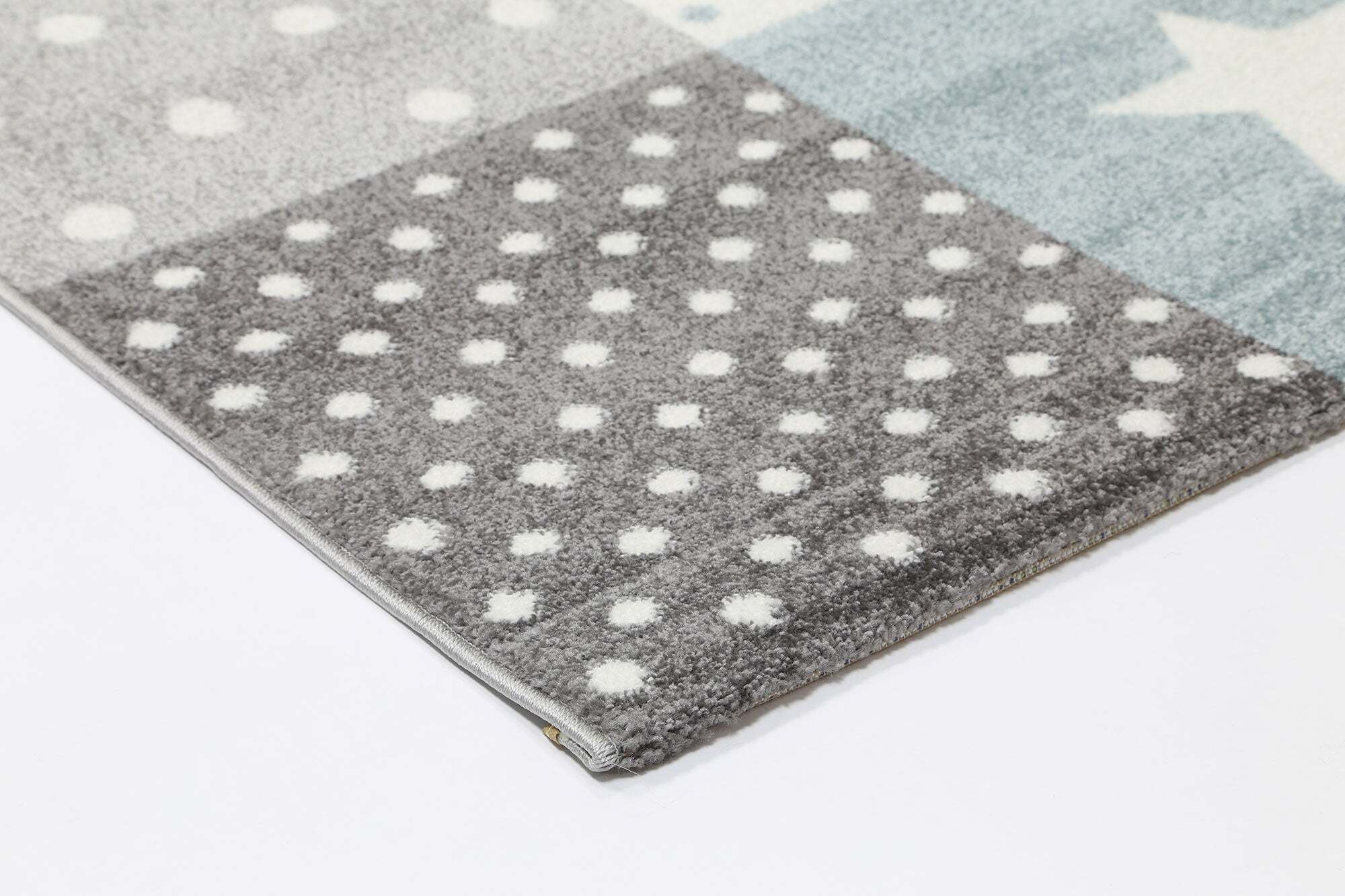 Large View Hello Soft Moon & Stars Kids Rug