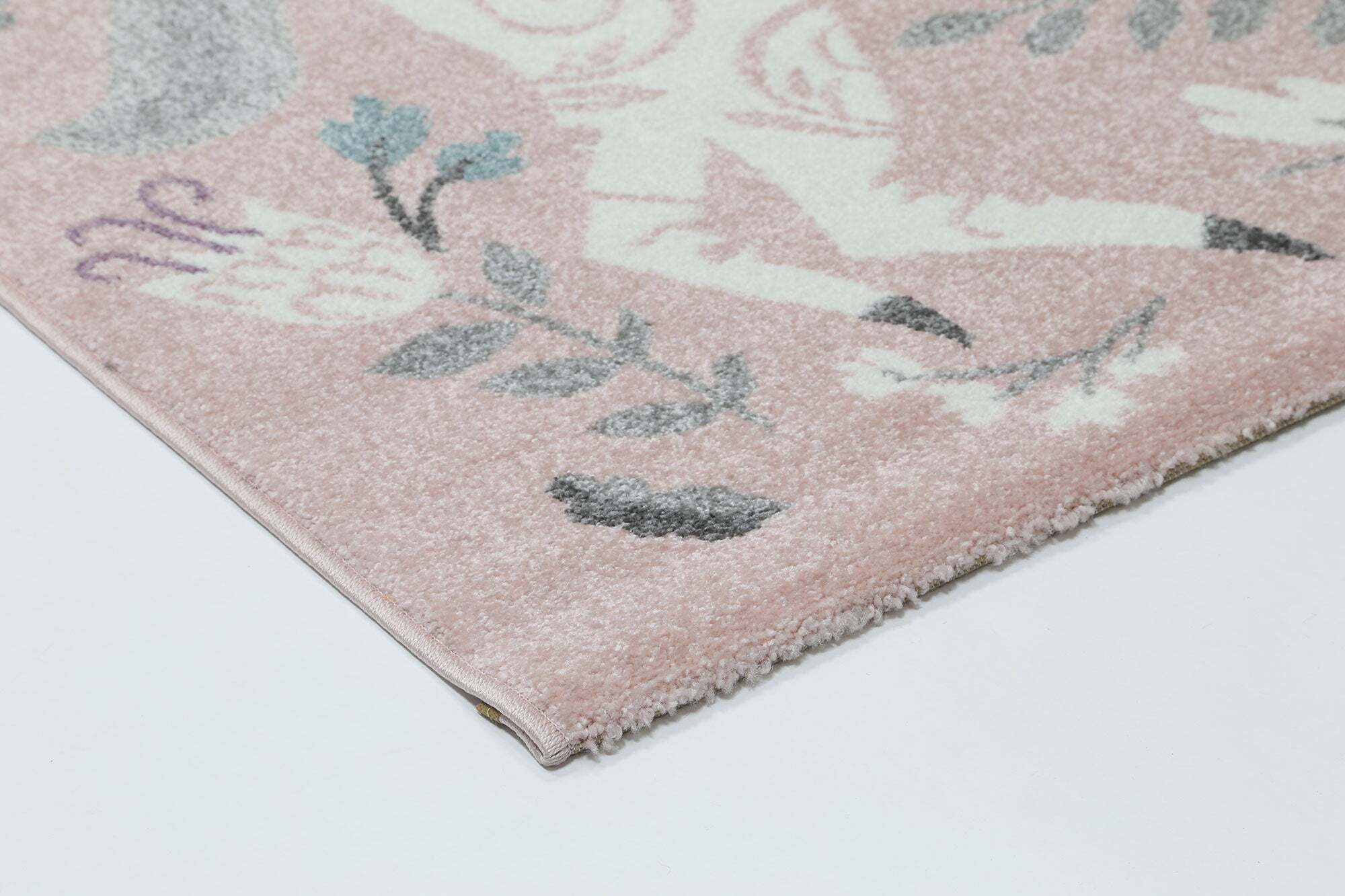Hello Pink Unicorn & Rainbow Rug