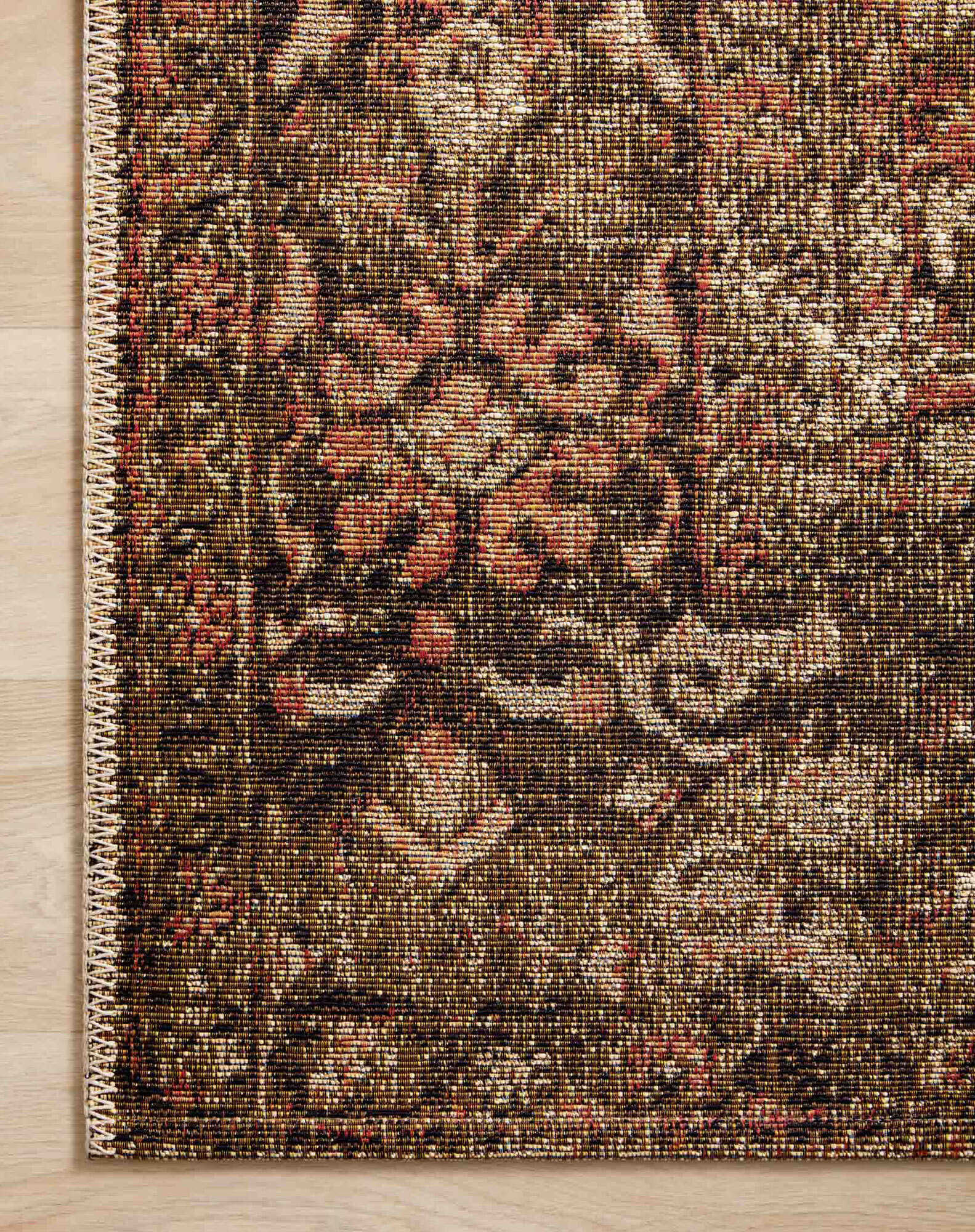 Large View Heriz Floral Transitional Rug