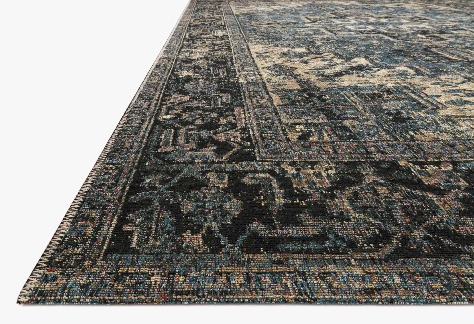 Large View Heriz Transitional Medallion Rug