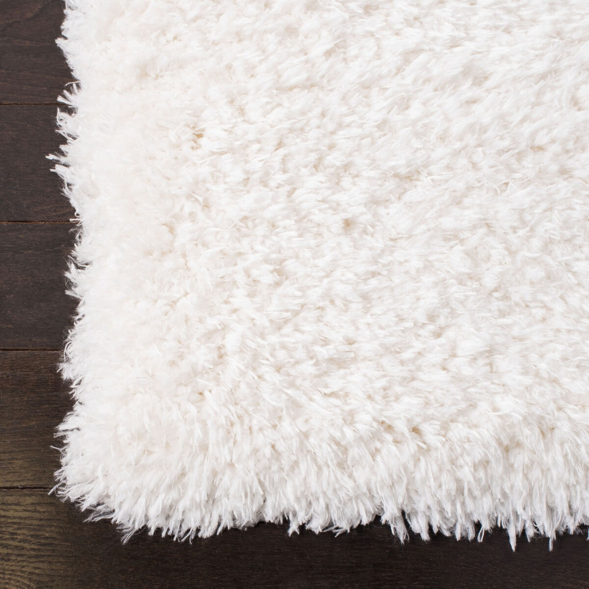 Large View Havana Plain Ivory Shaggy Rug
