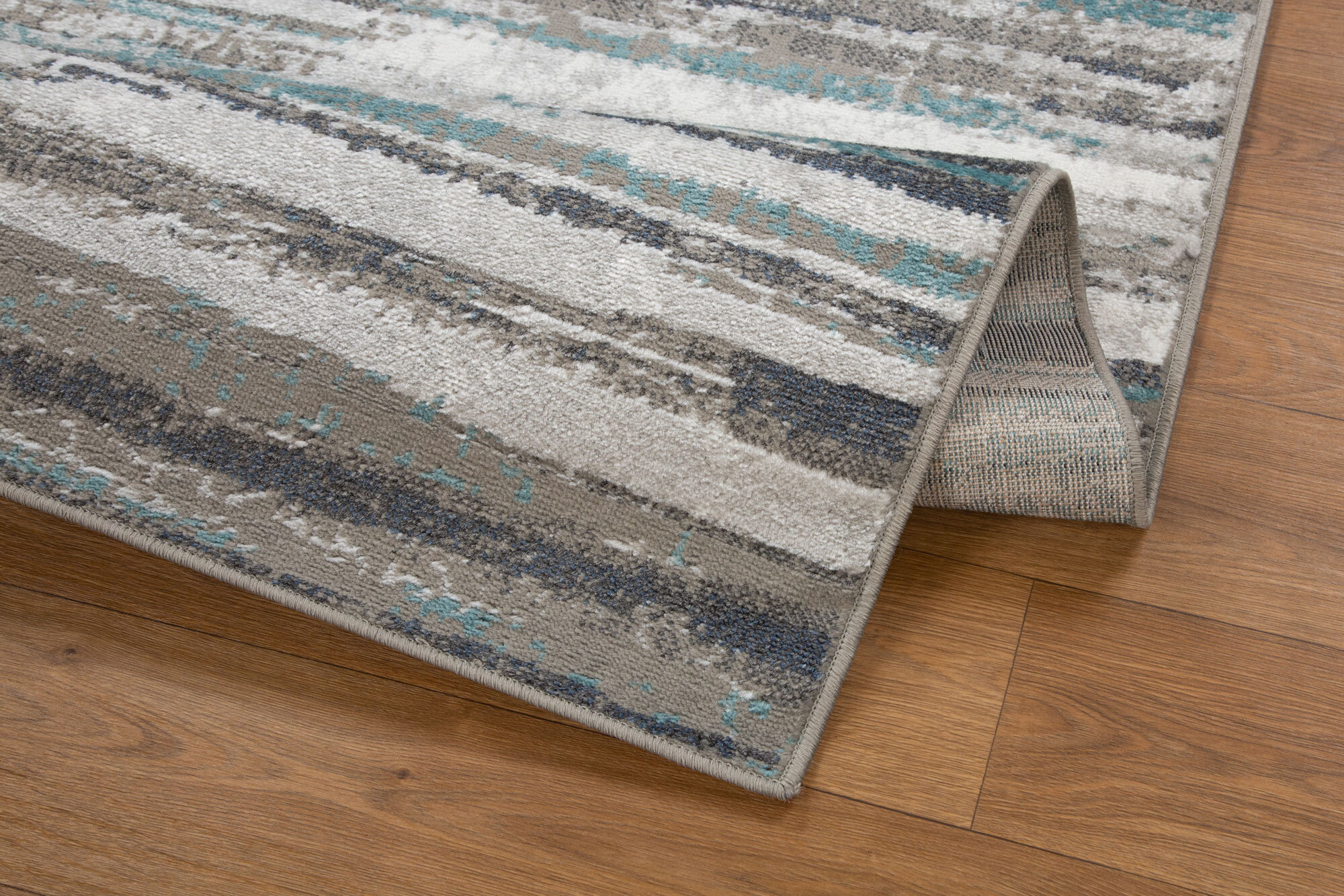 Large View Hebden Modern Striped Rug