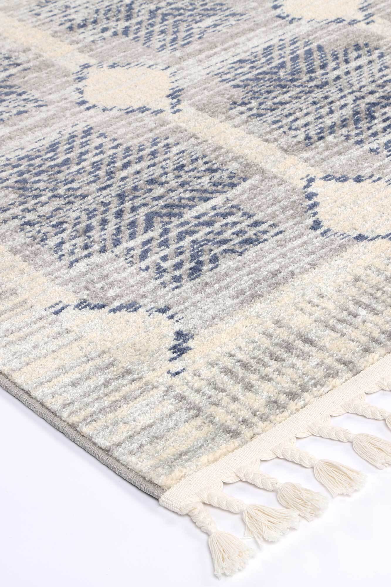 Large View Inti Moroccan Grey Geometric Rug