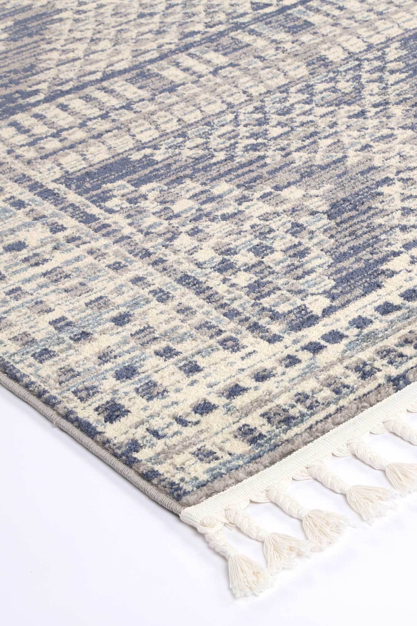 Inti Moroccan Grey Geometric Rug