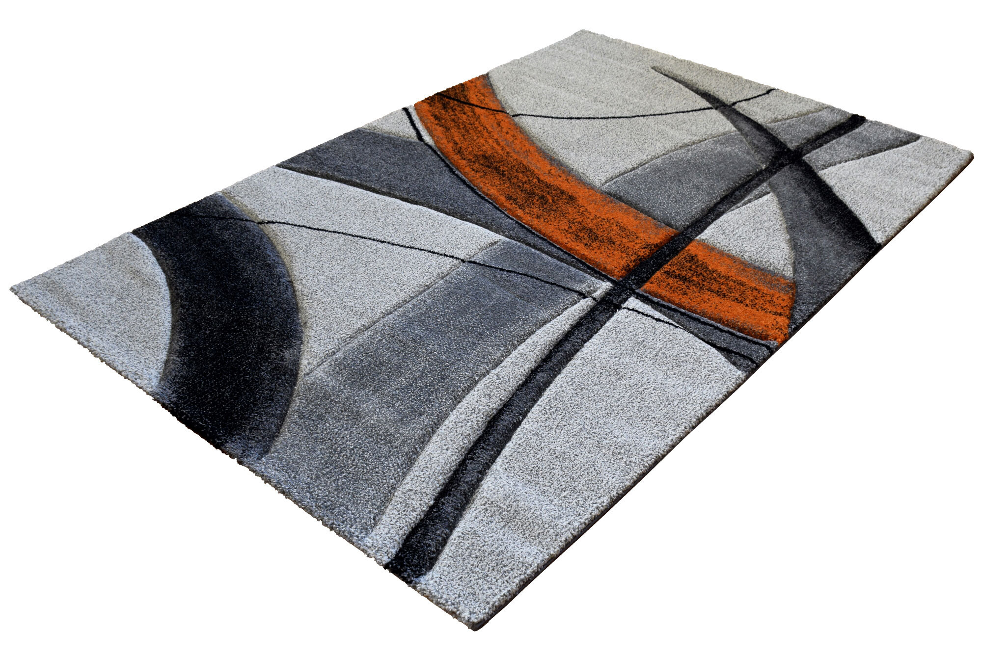 Large View Lucia Orange Modern Abstract Rug