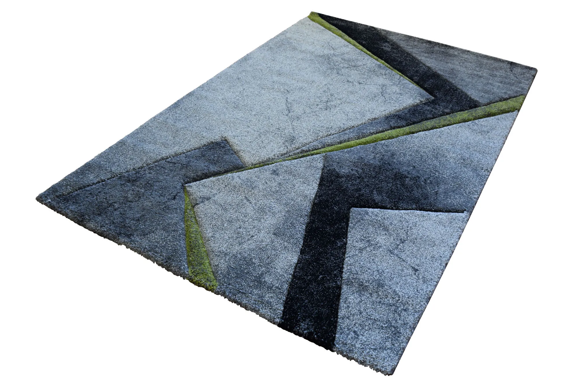 Large View Lucia Green Modern Abstract Rug