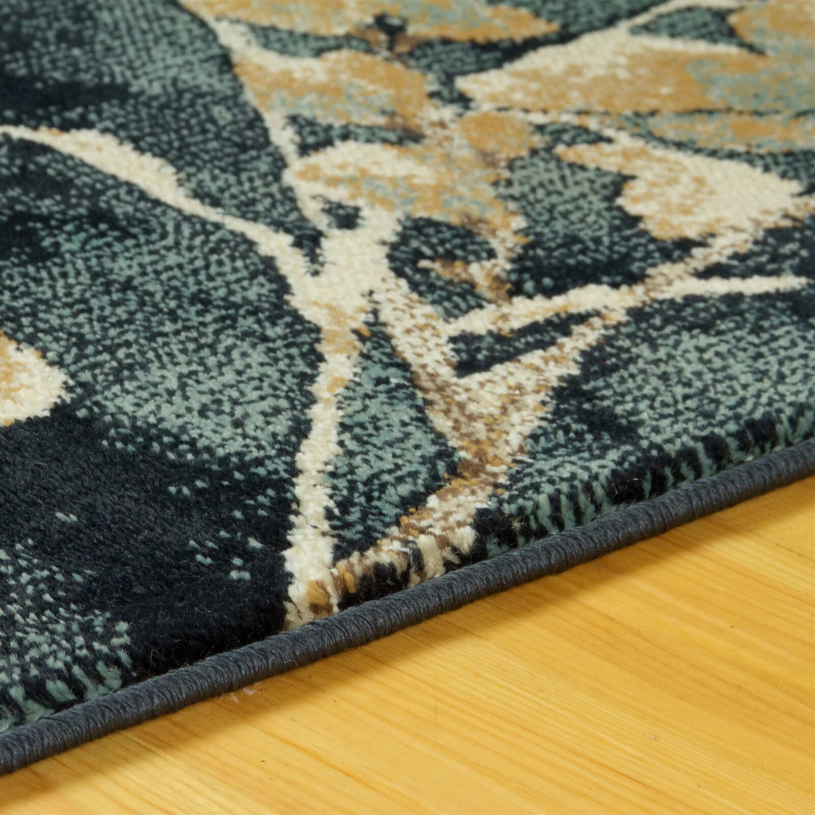 Large View Leila Contemporary Floral Rug