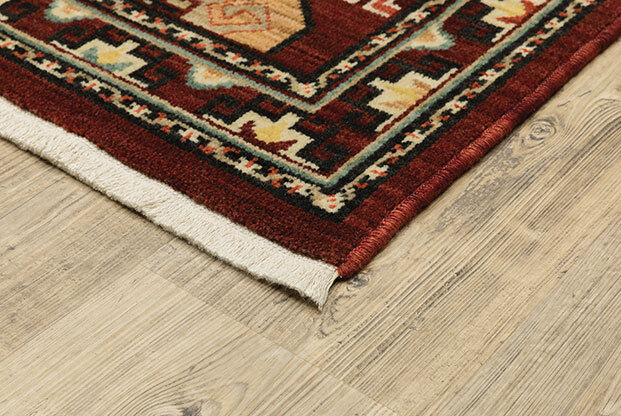 Large View Leah Classic Geometric Wool Rug