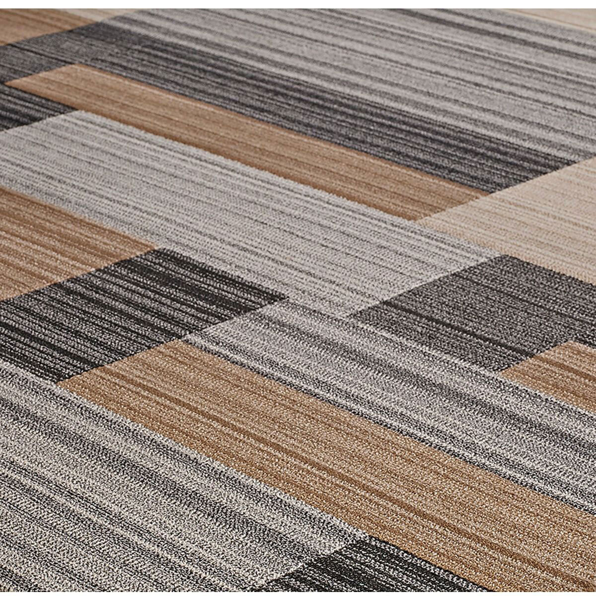 Large View Lush Modern Geometric Rug