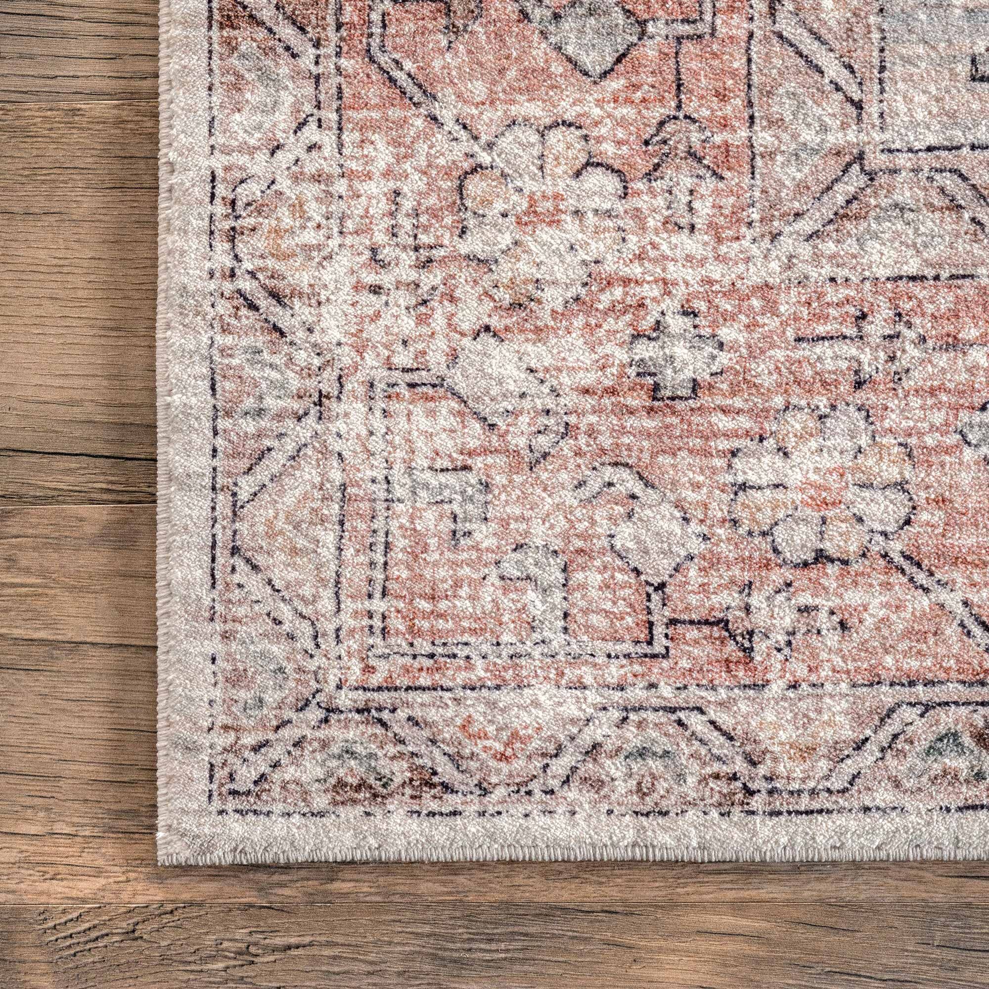 Large View Lora Faded Medallion Rug