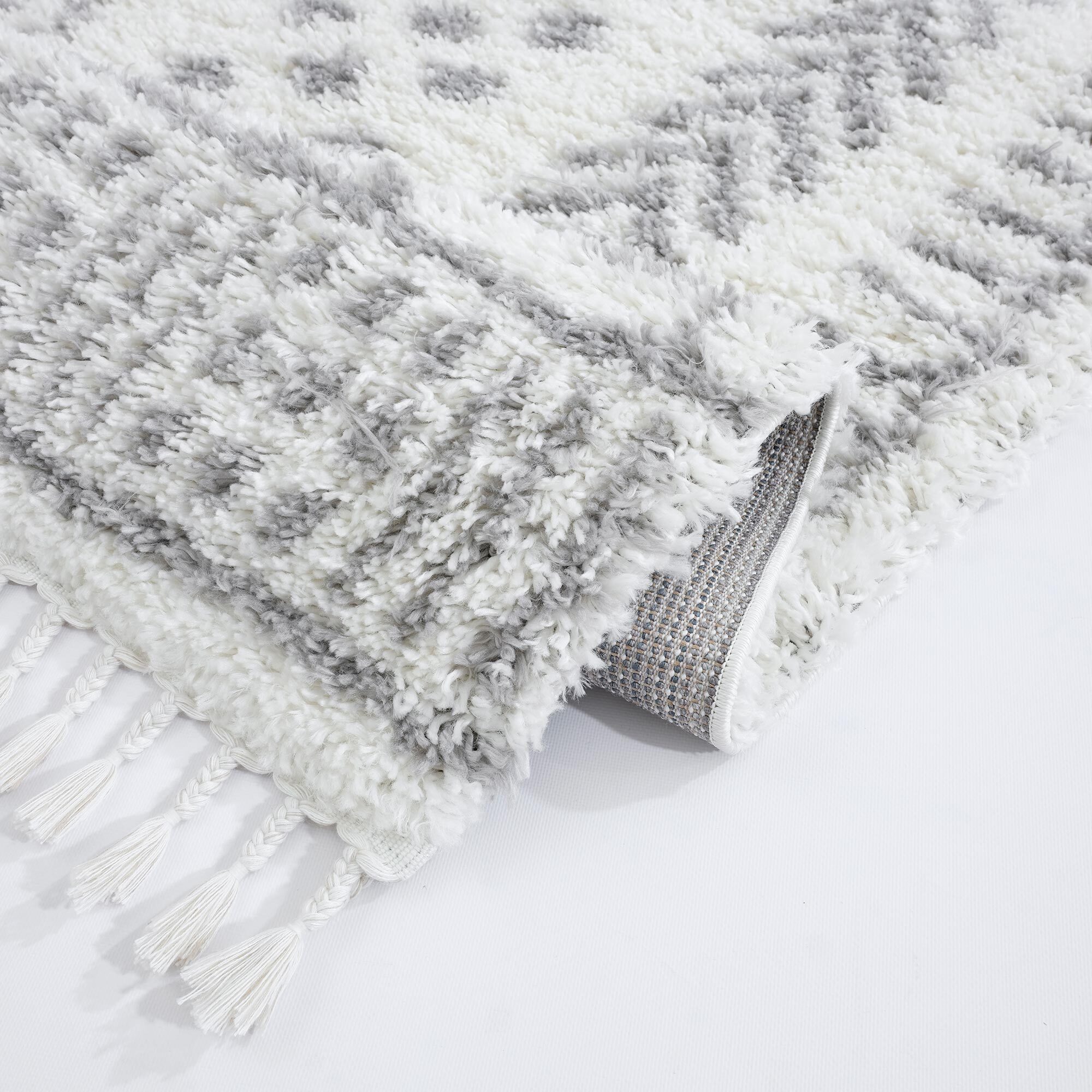 Large View Larry Moroccan Tassel Shaggy Rug