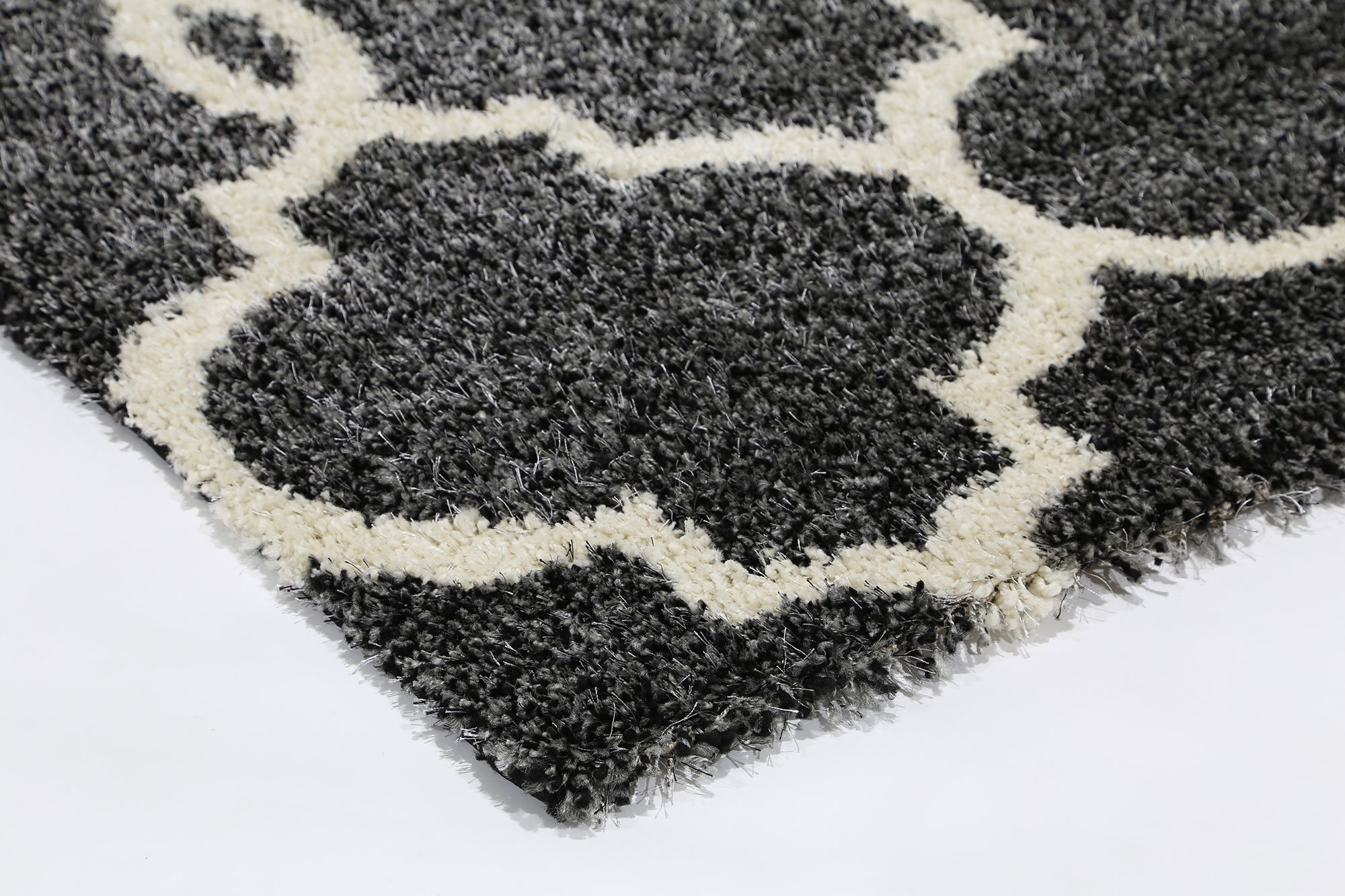 Lusso Moroccan Trellis Shaggy Rug