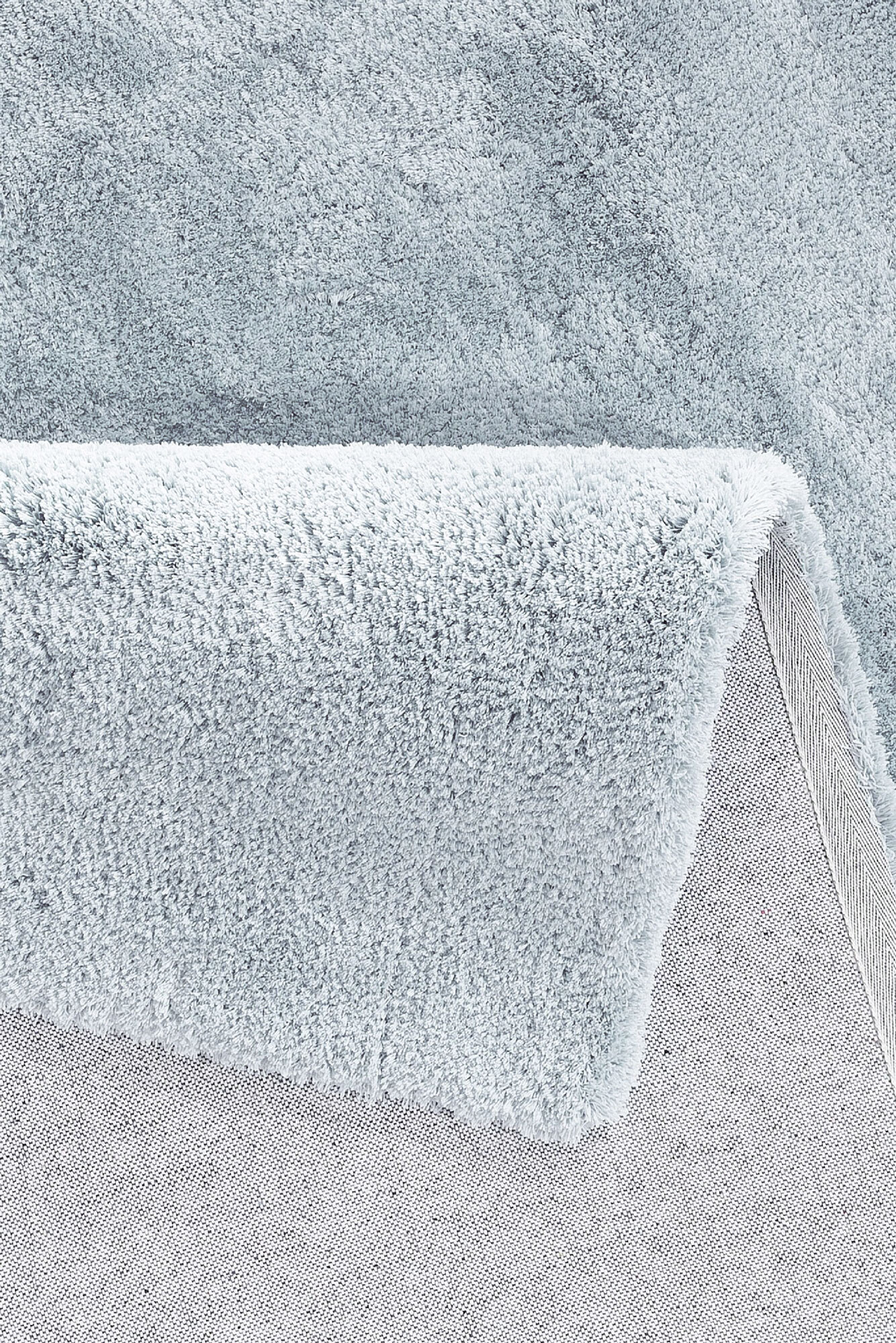 Levis Plain Blue Thick Shaggy Rug