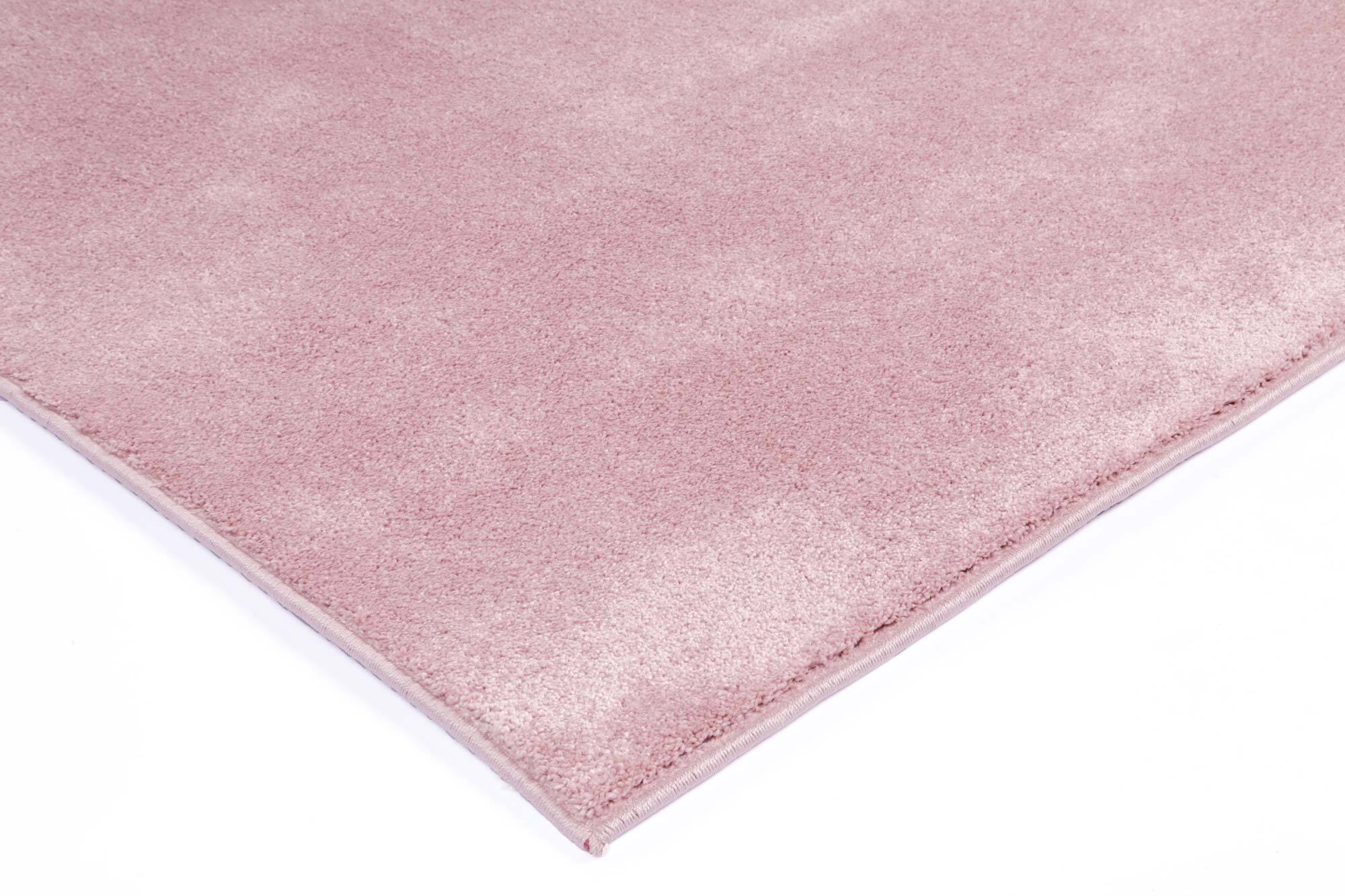 Large View Macey Thick Plain Pink Rug