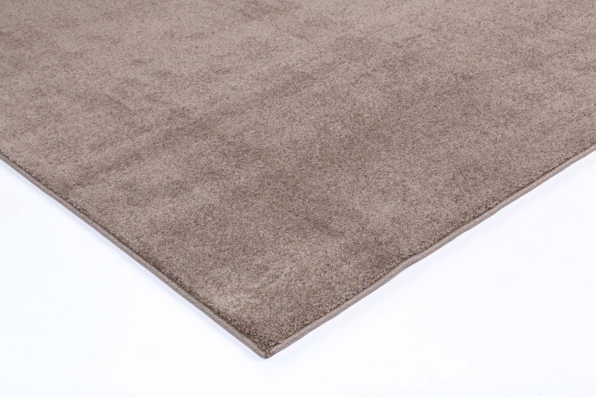 Large View Macey Plain Brown Plush Rug