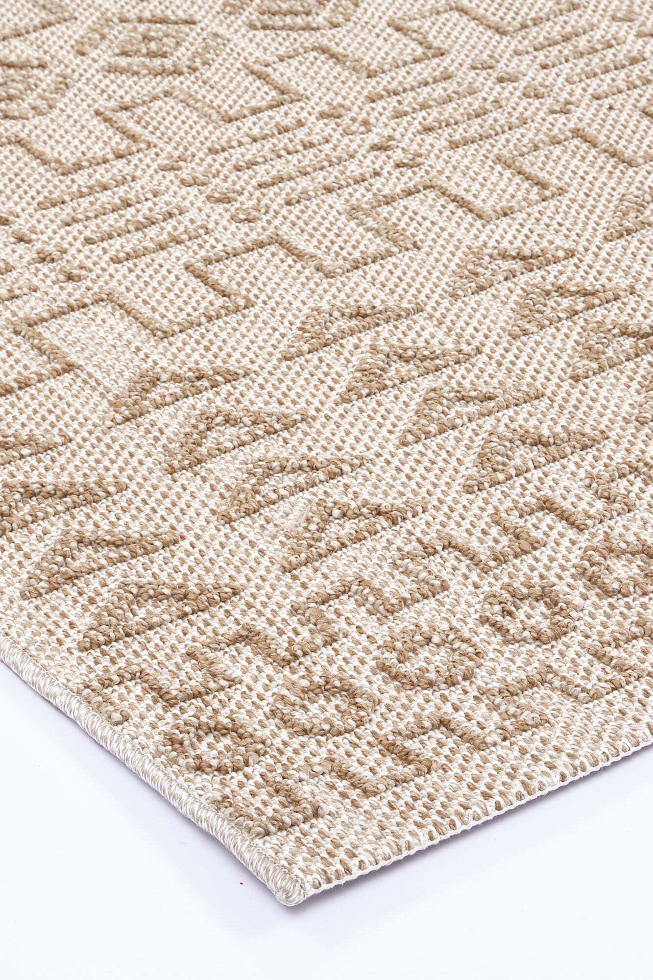 Macy Beige Geometric Rug