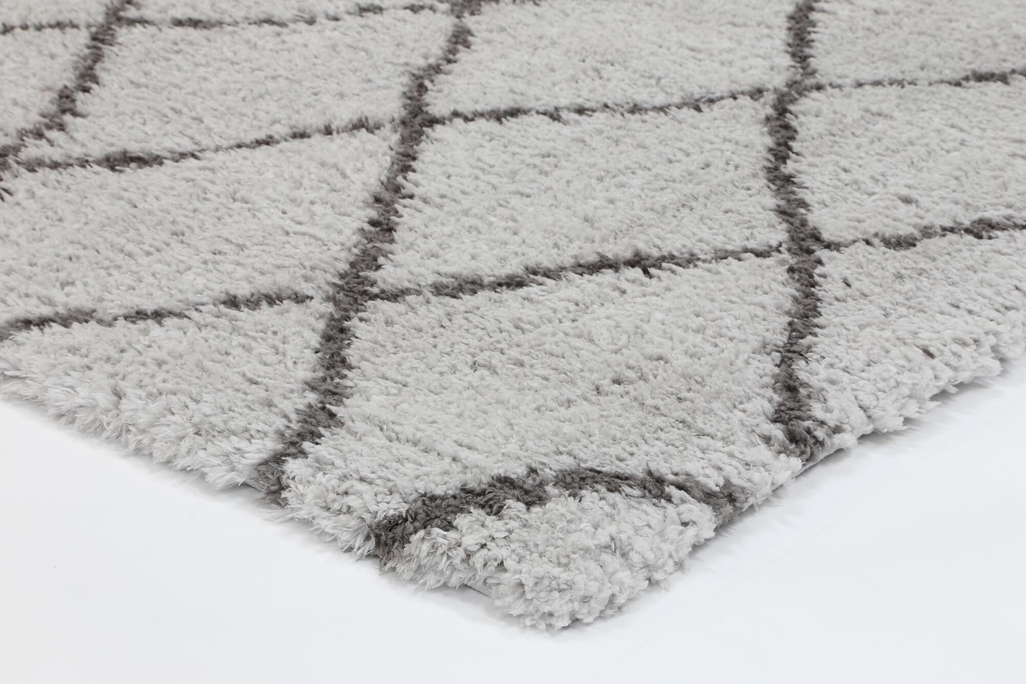 Maya Moroccan Trellis Shaggy Rug