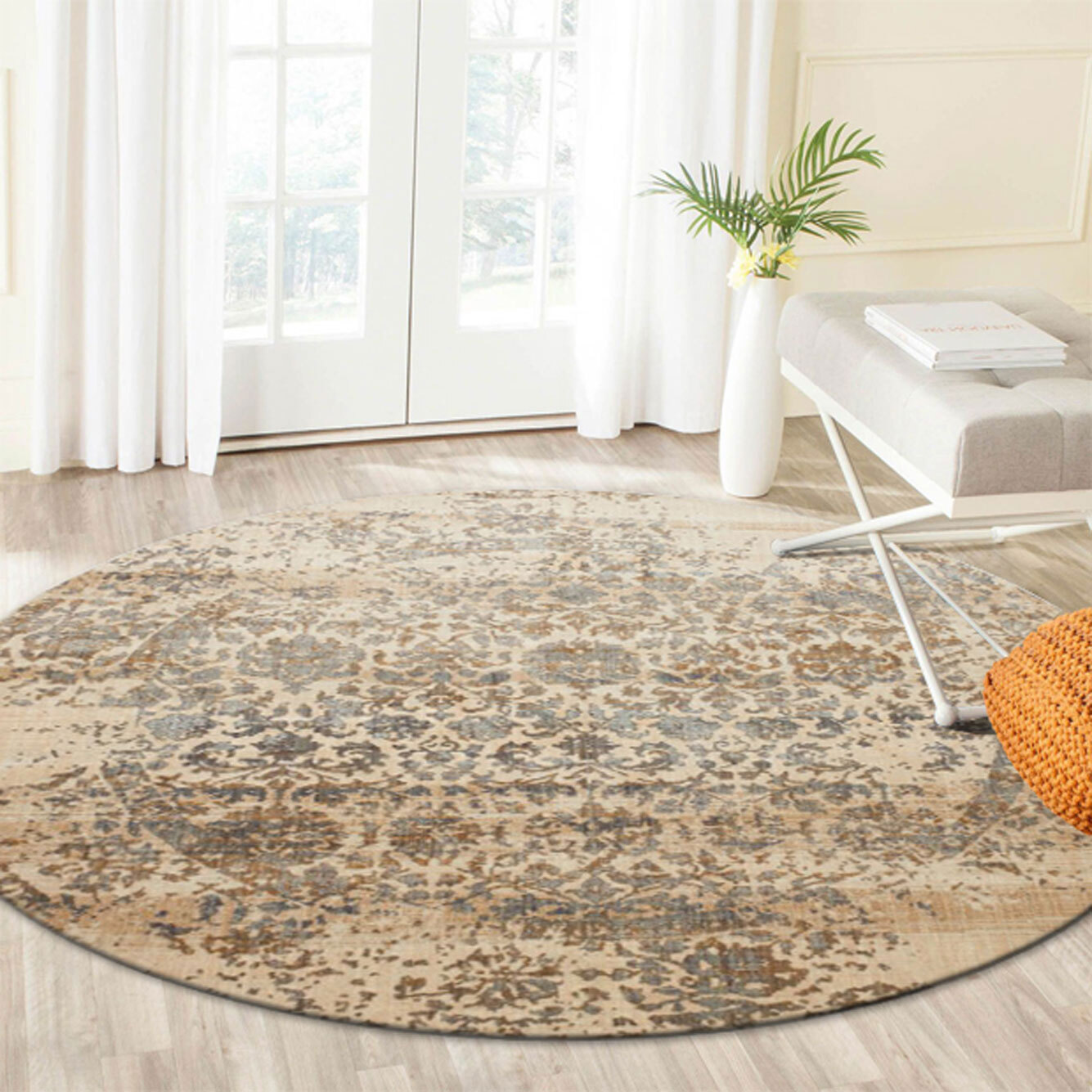 Melanie Contemporary Ivory Rug