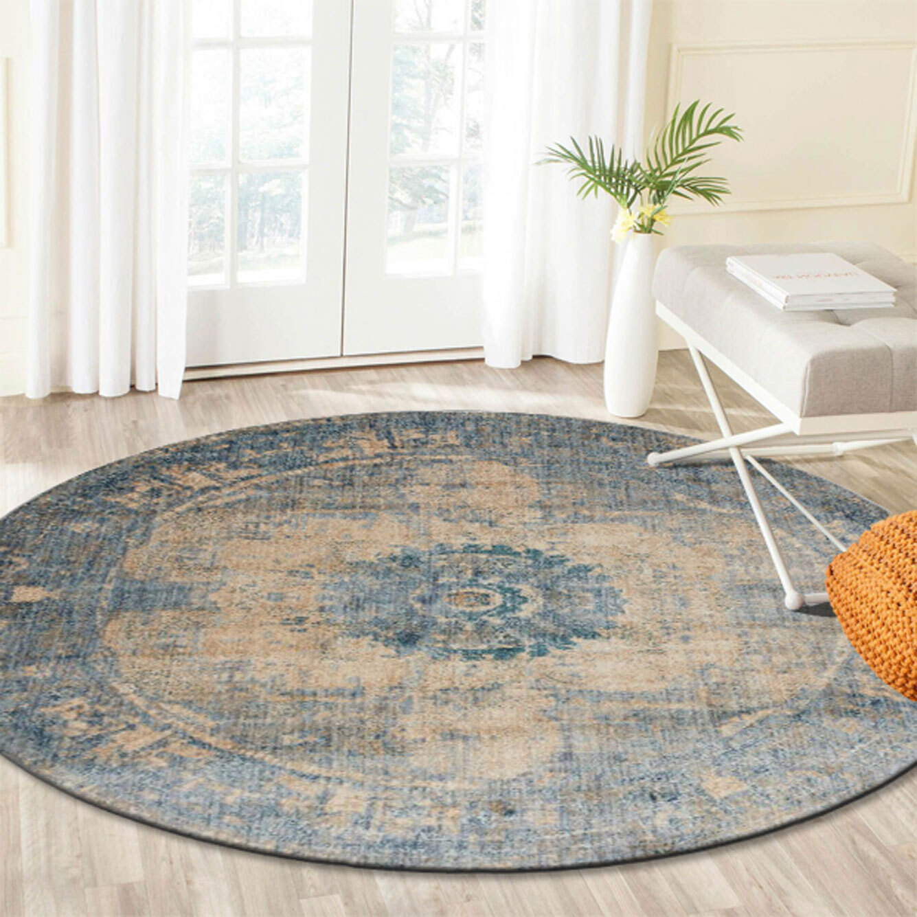 Large View Melanie Traditional Overdyed Rug