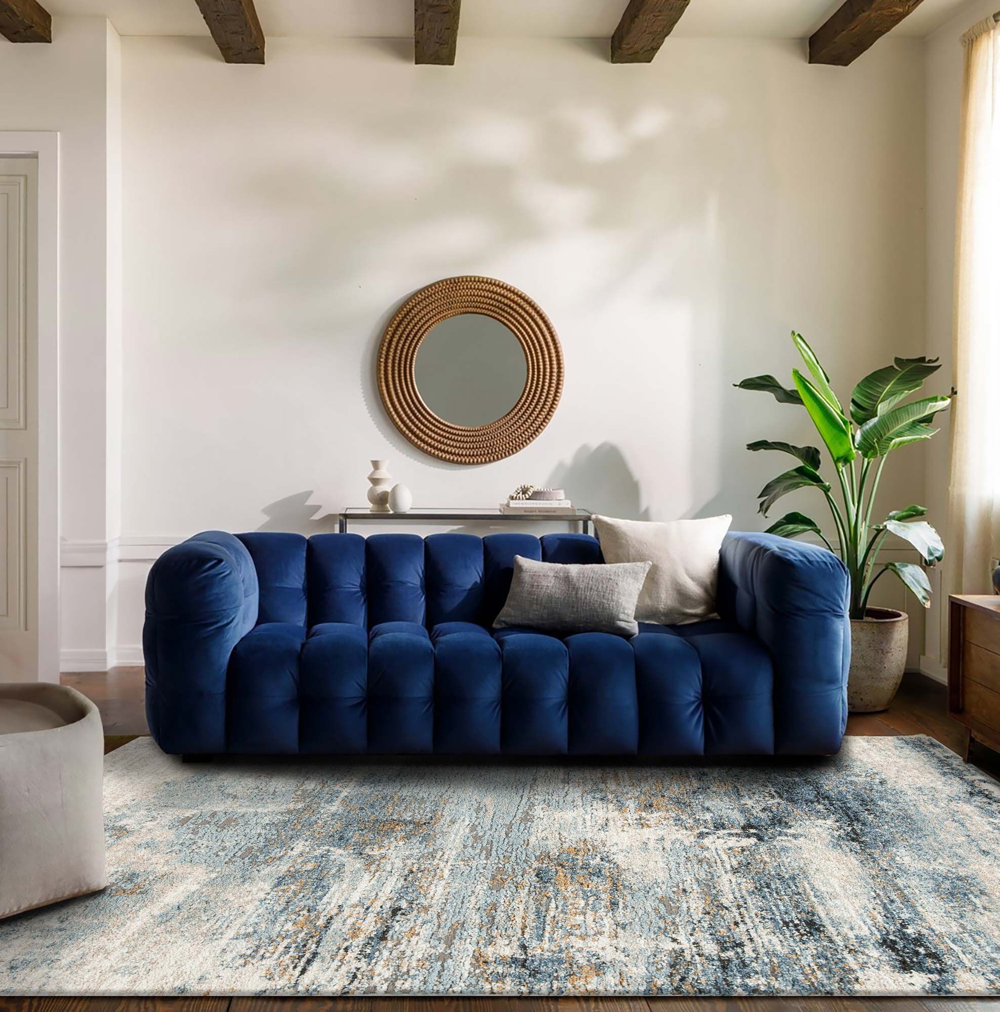 Large View Mineral Modern Abstract Rug
