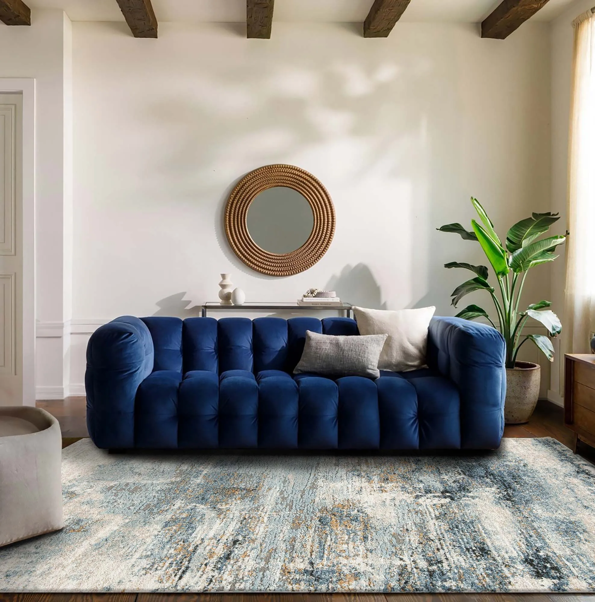 Large View Mineral Modern Abstract Rug
