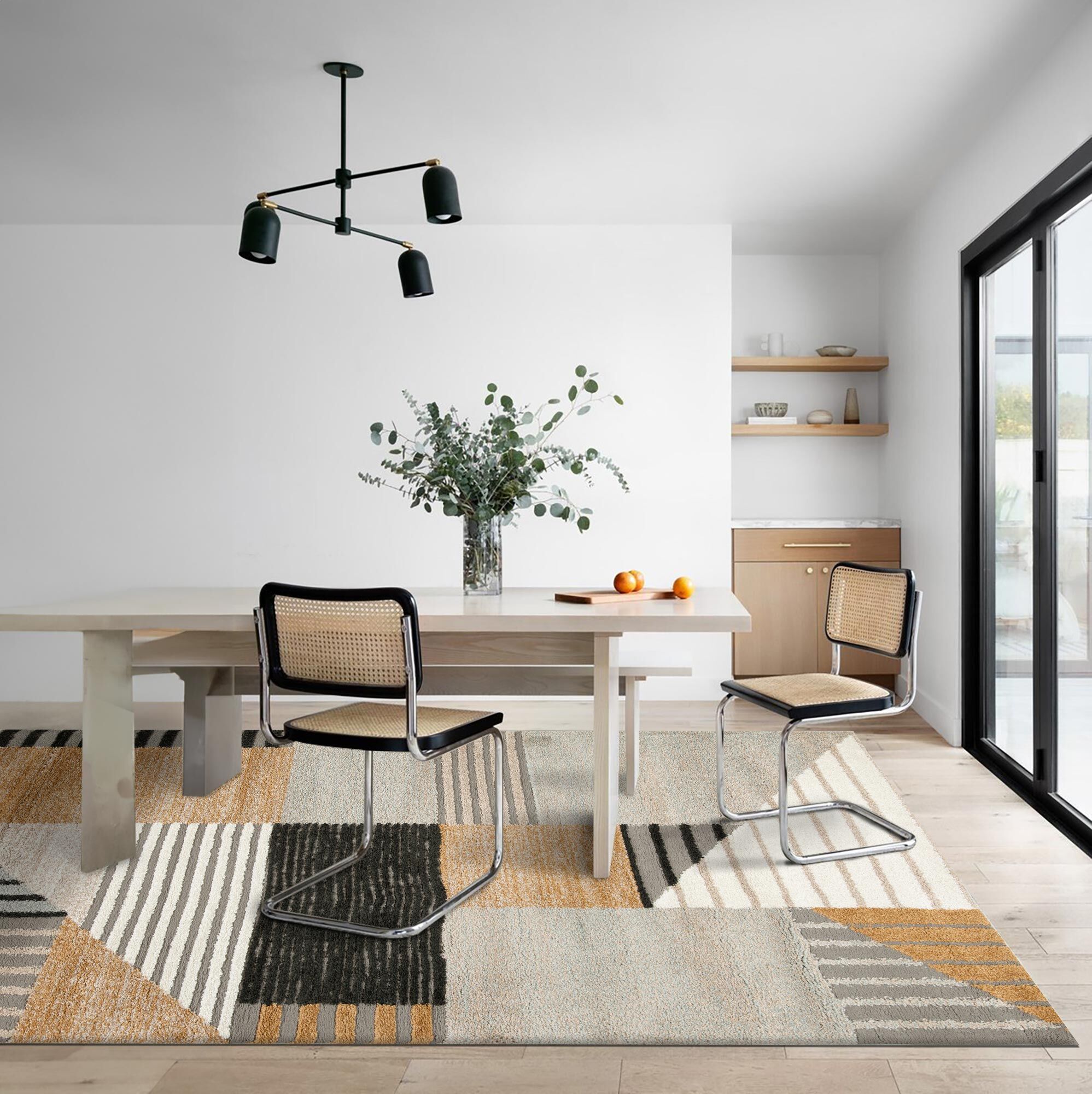 Large View Mineral Modern Geometric Rug