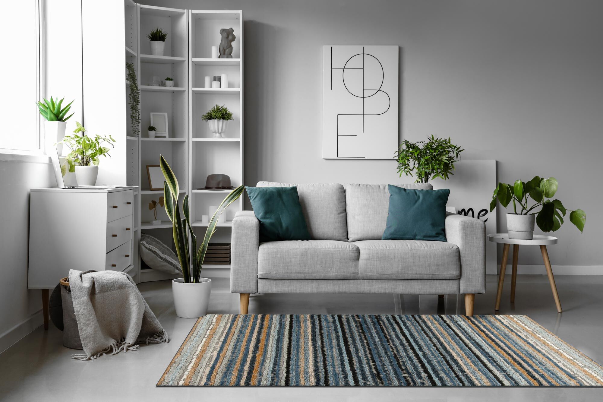 Large View Mineral Striped Rug