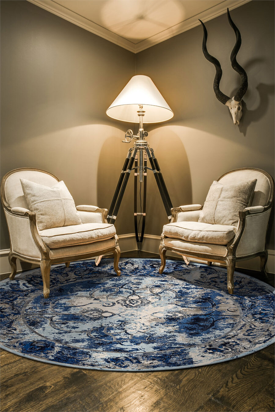 Large View Melissa Blue Transitional Rug