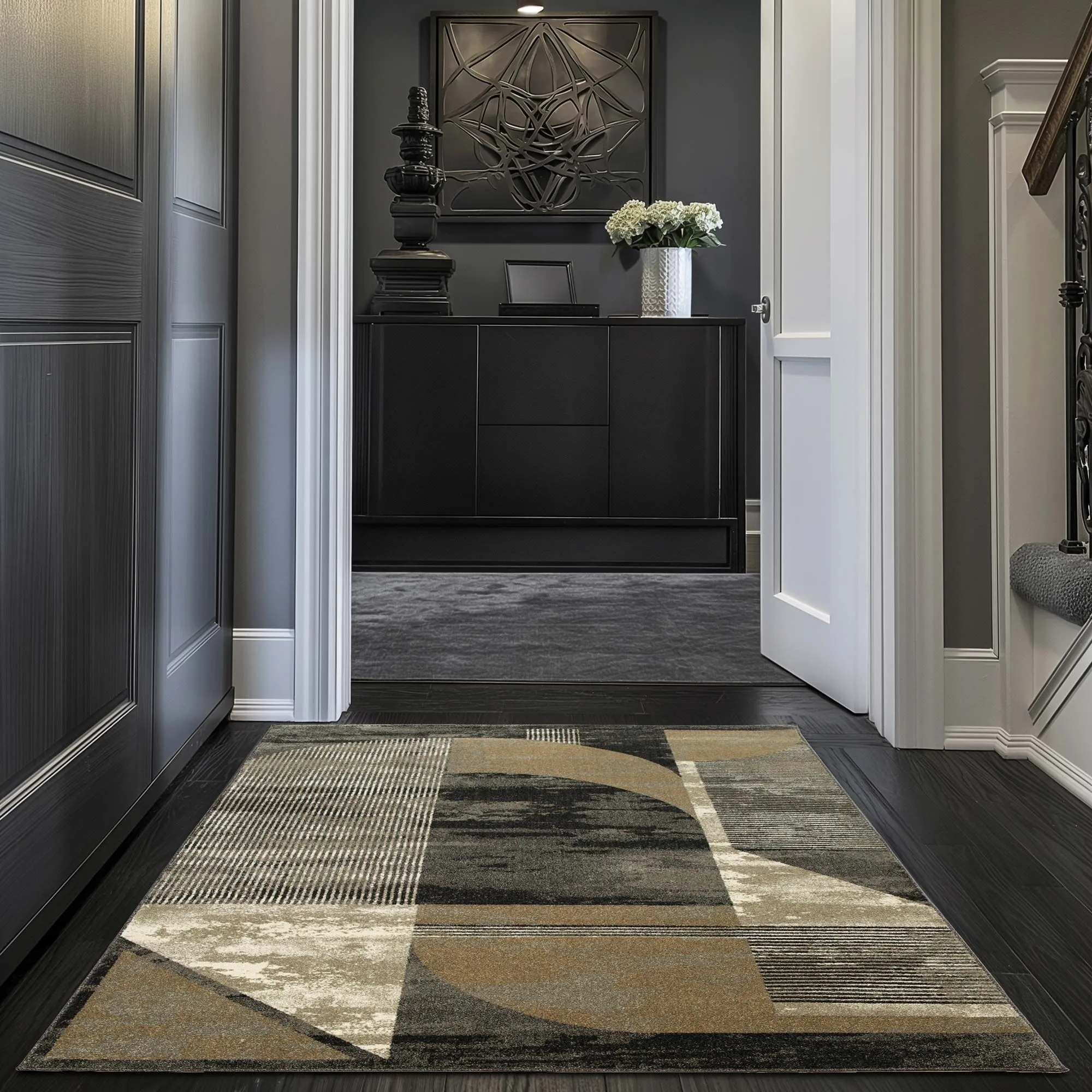 Large View Mobi Modern Geometric Rug