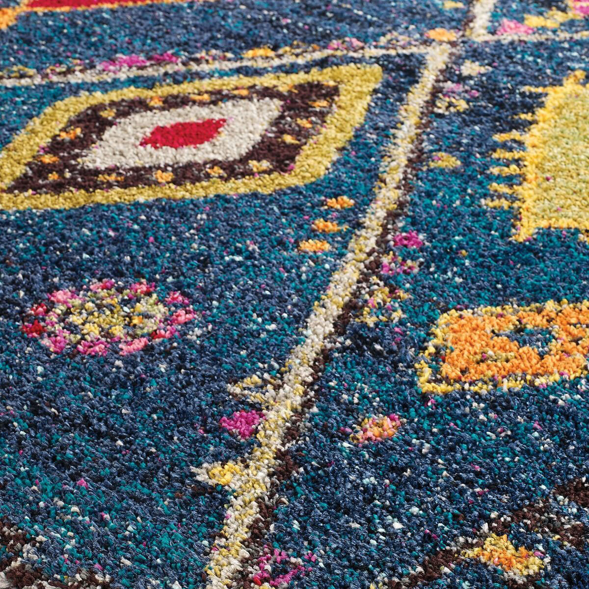 Large View Nordic Diamond Moroccan Rug