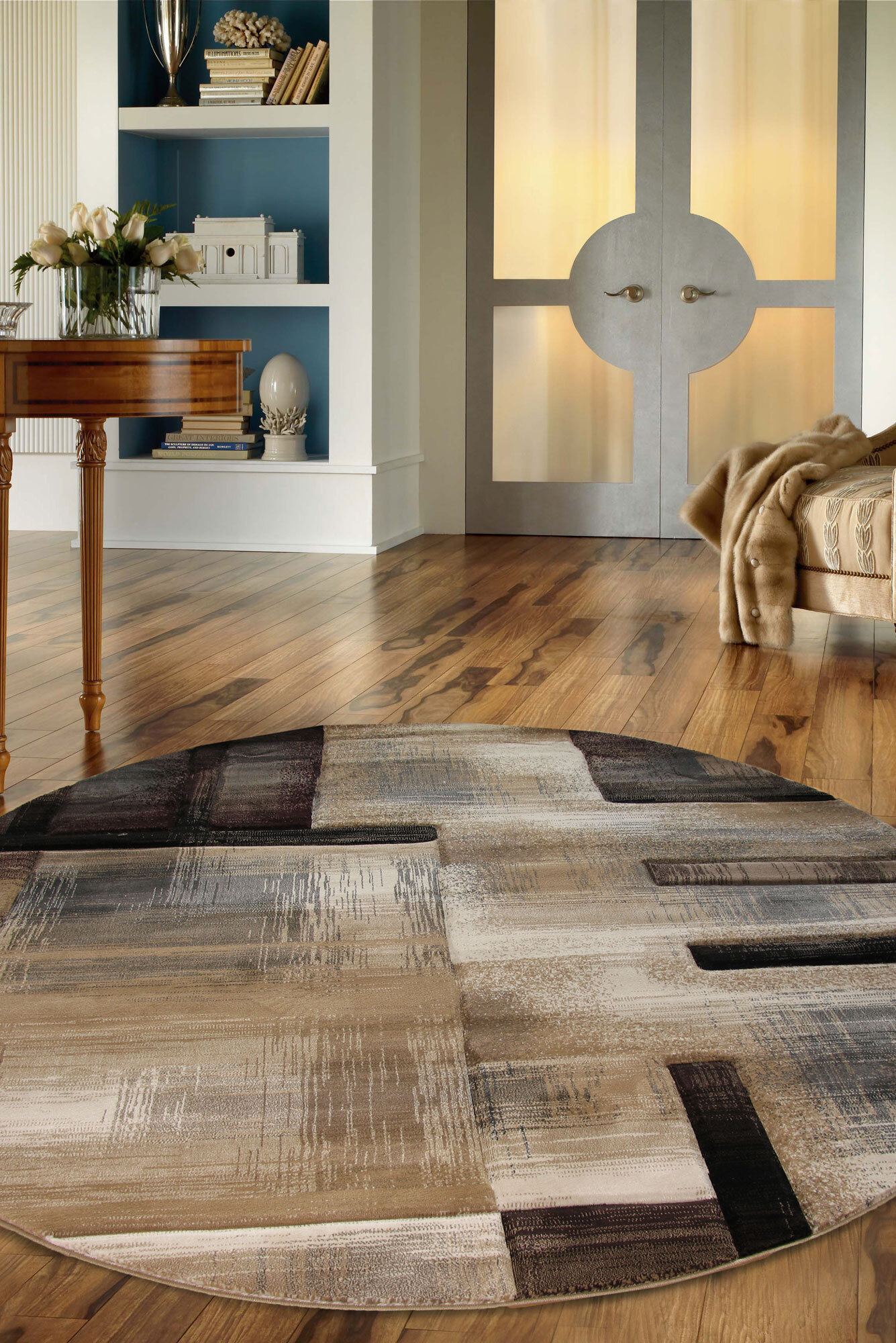 Large View Panama Beige Contemporary Rug