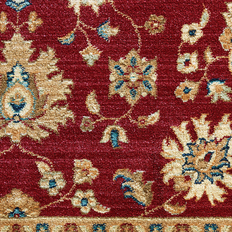 Parker Red Traditional Floral Rug