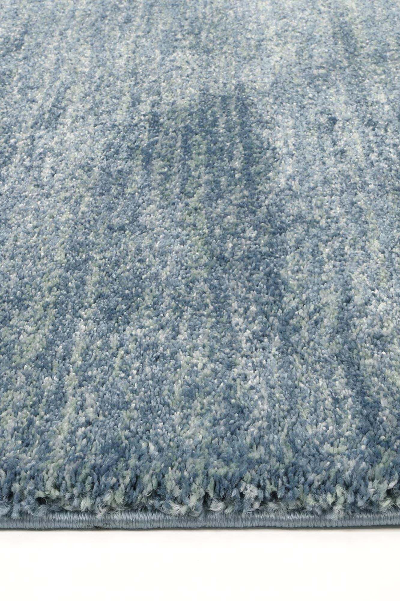 Large View Pave Plain Modern Blue Rug