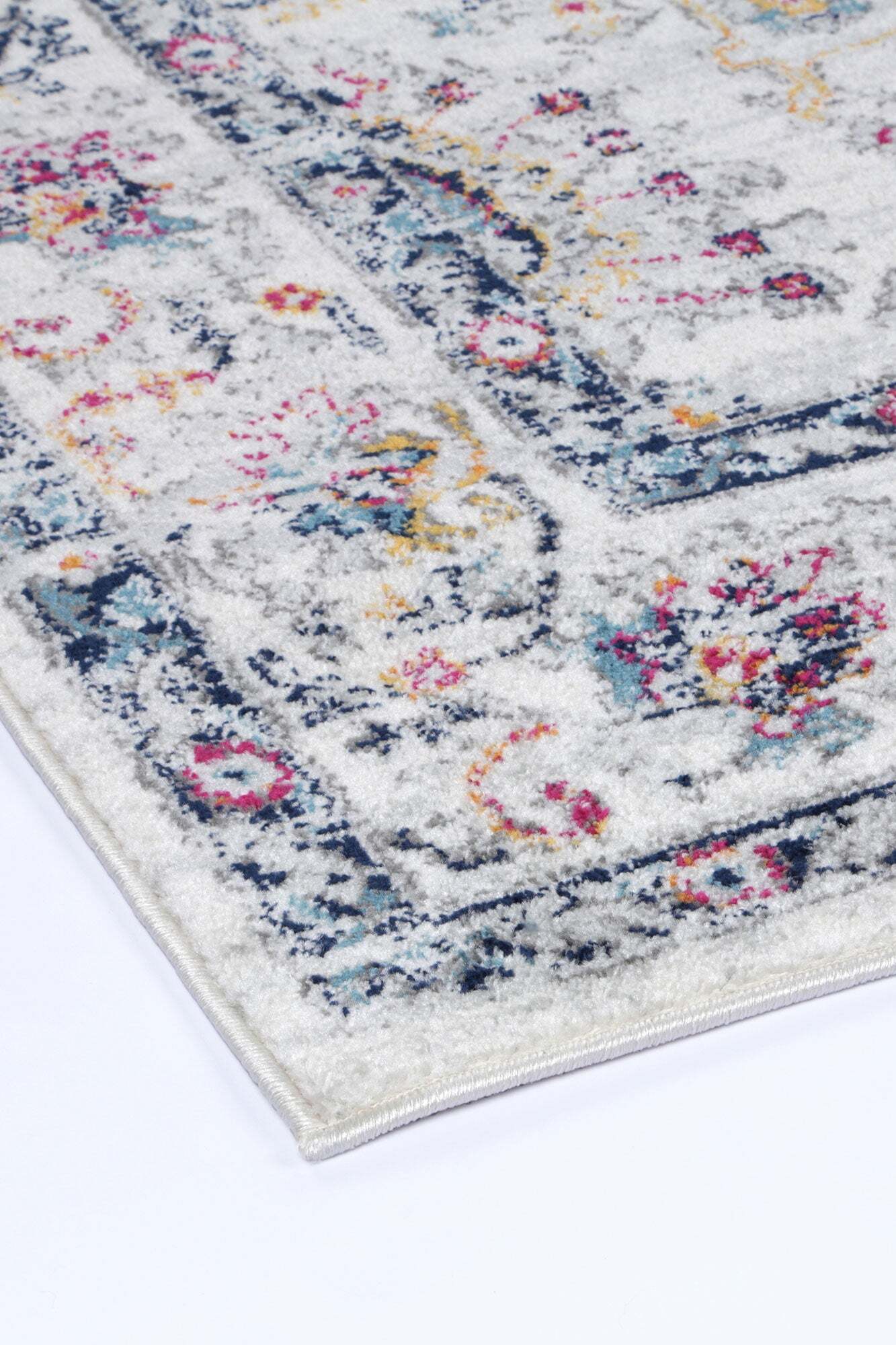 Peri Transitional Floral Border Rug