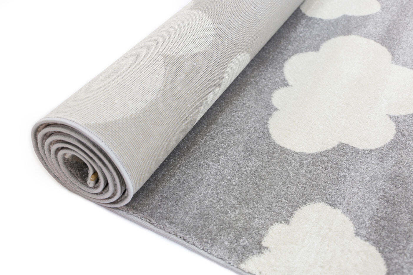 Large View Petite Cloud Pattern Kids Rug