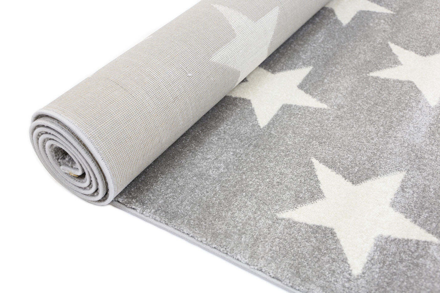 Petite Modern Grey Kids Star Rug