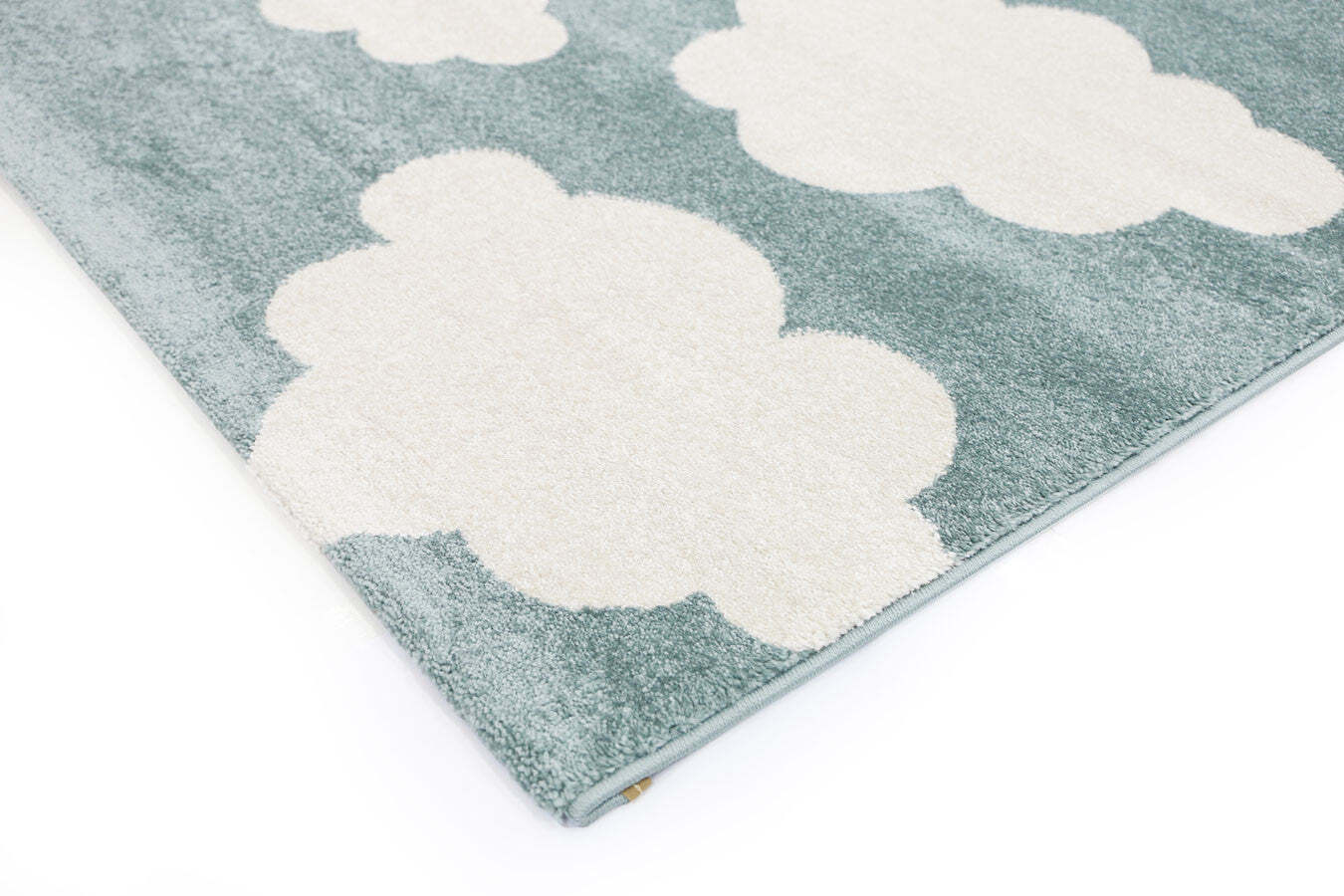 Large View Petite Cloud Pattern Kids Rug