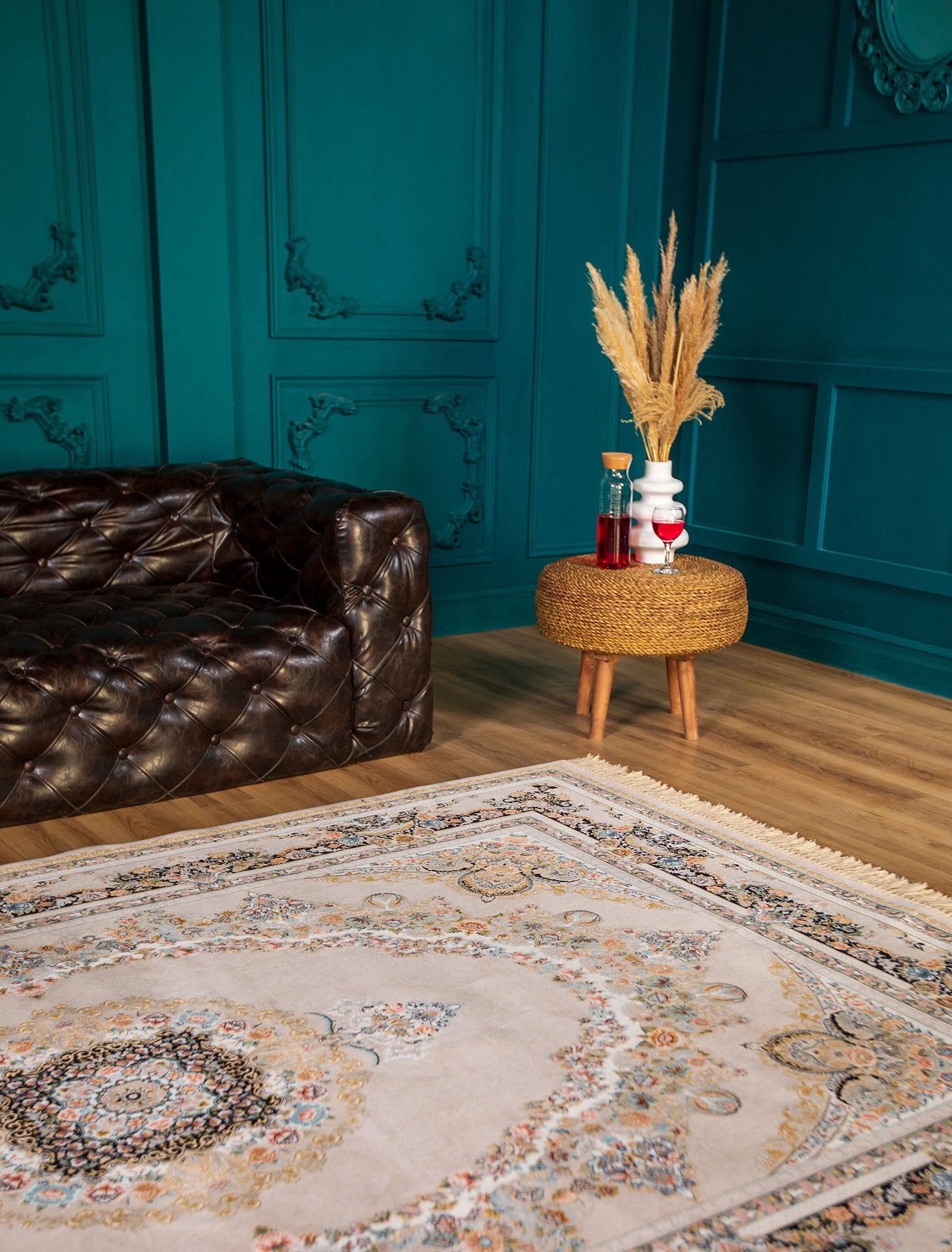 Large View Prince Traditional Medallion Rug