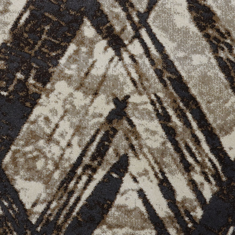 Large View Sade Brown Trellis Pattern Rug