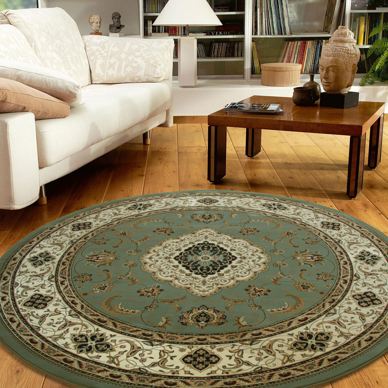 Large View Star Traditional Medallion Rug