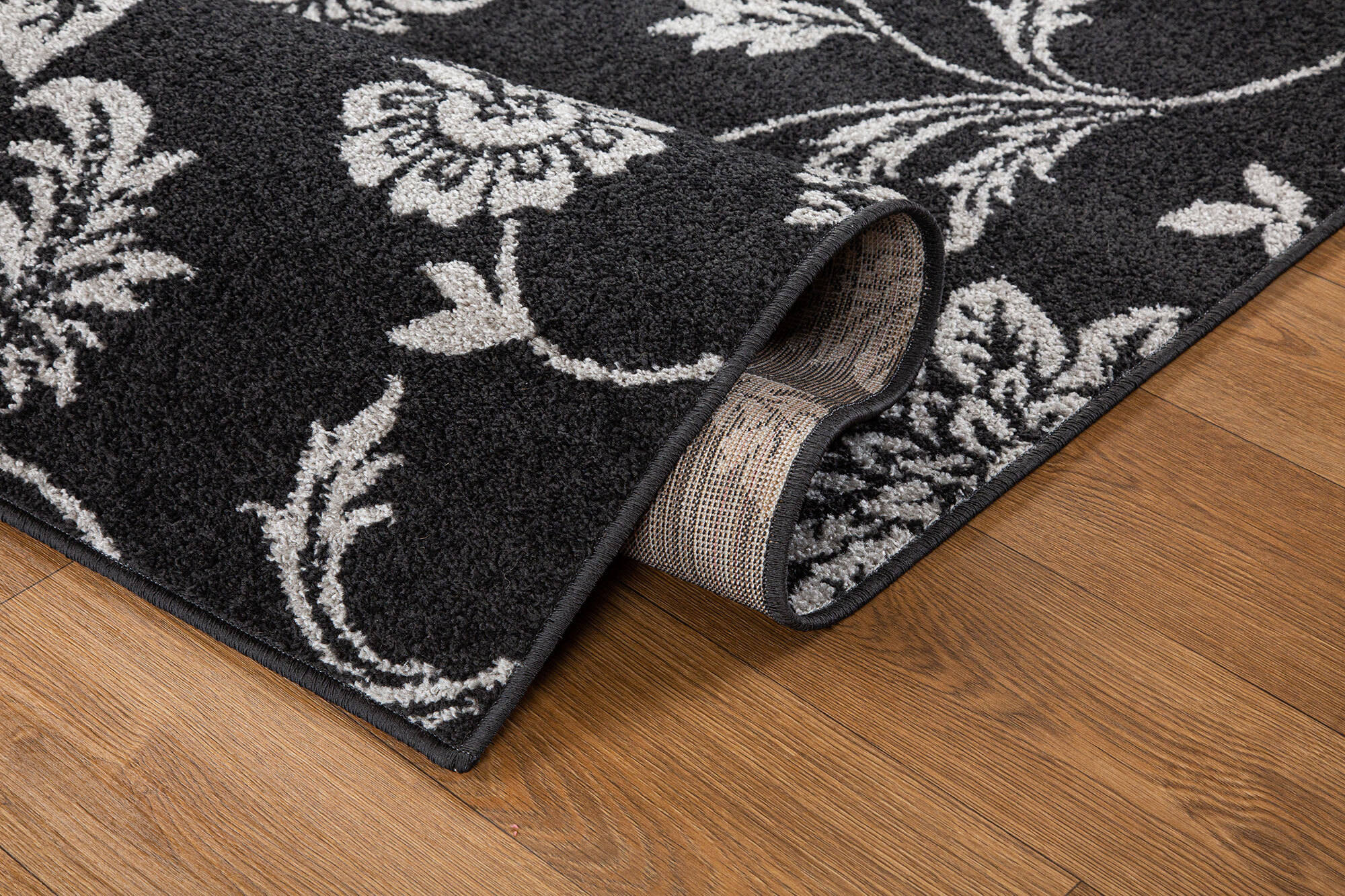 Large View Sandy Contemporary Floral Rug