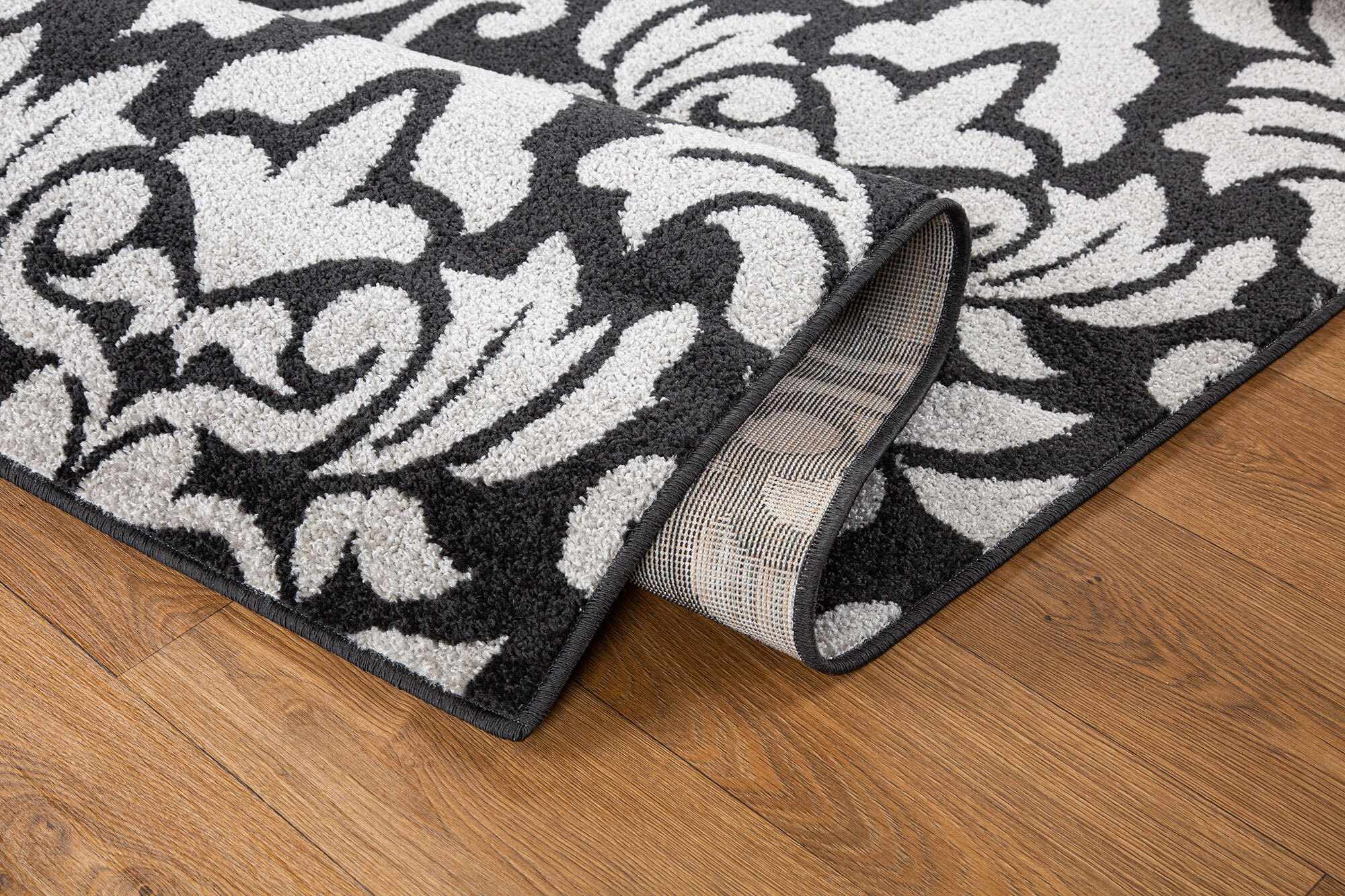 Large View Sandy Contemporary Floral Rug