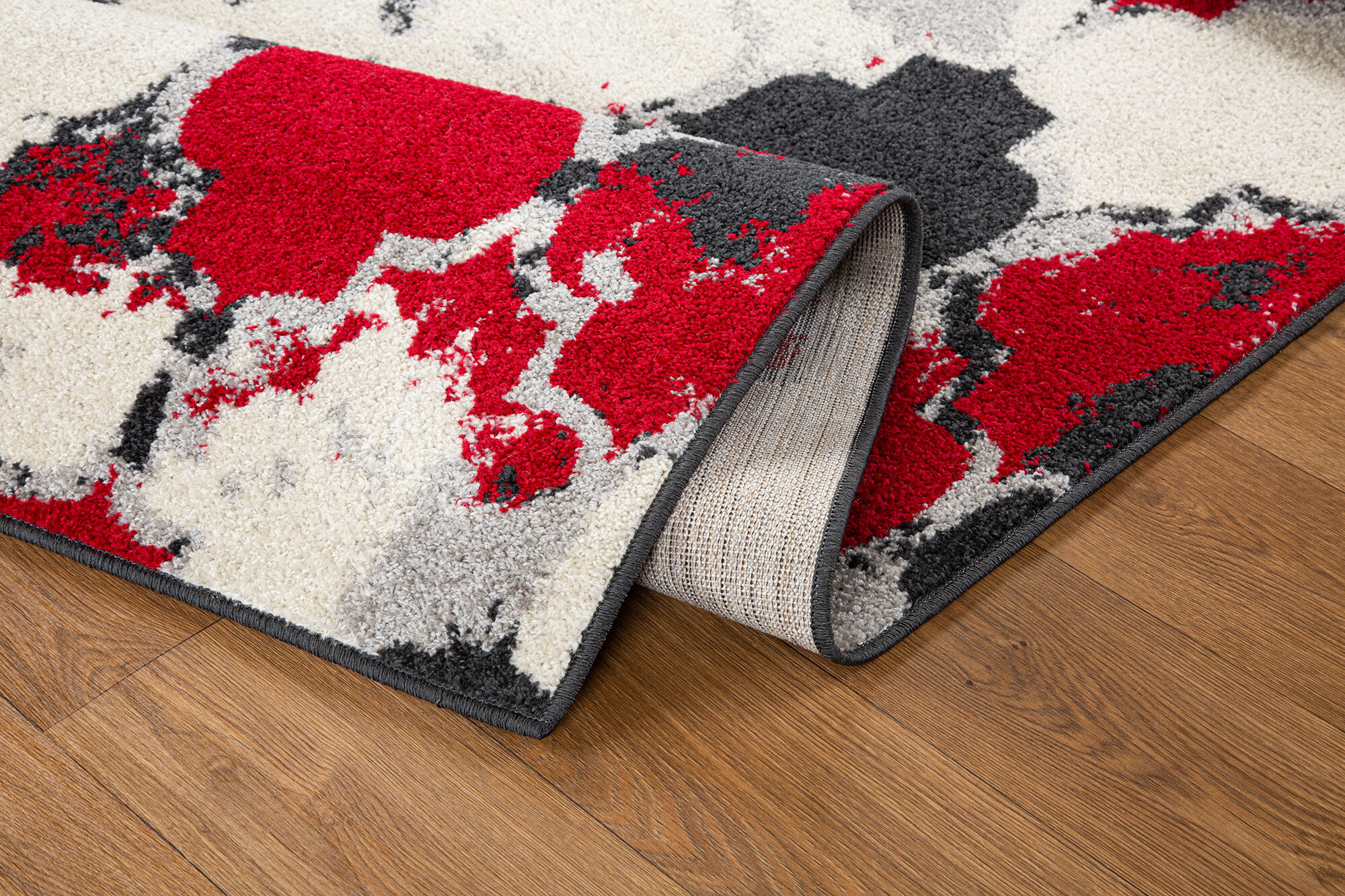 Large View Sandy Contemporary Trellis Rug