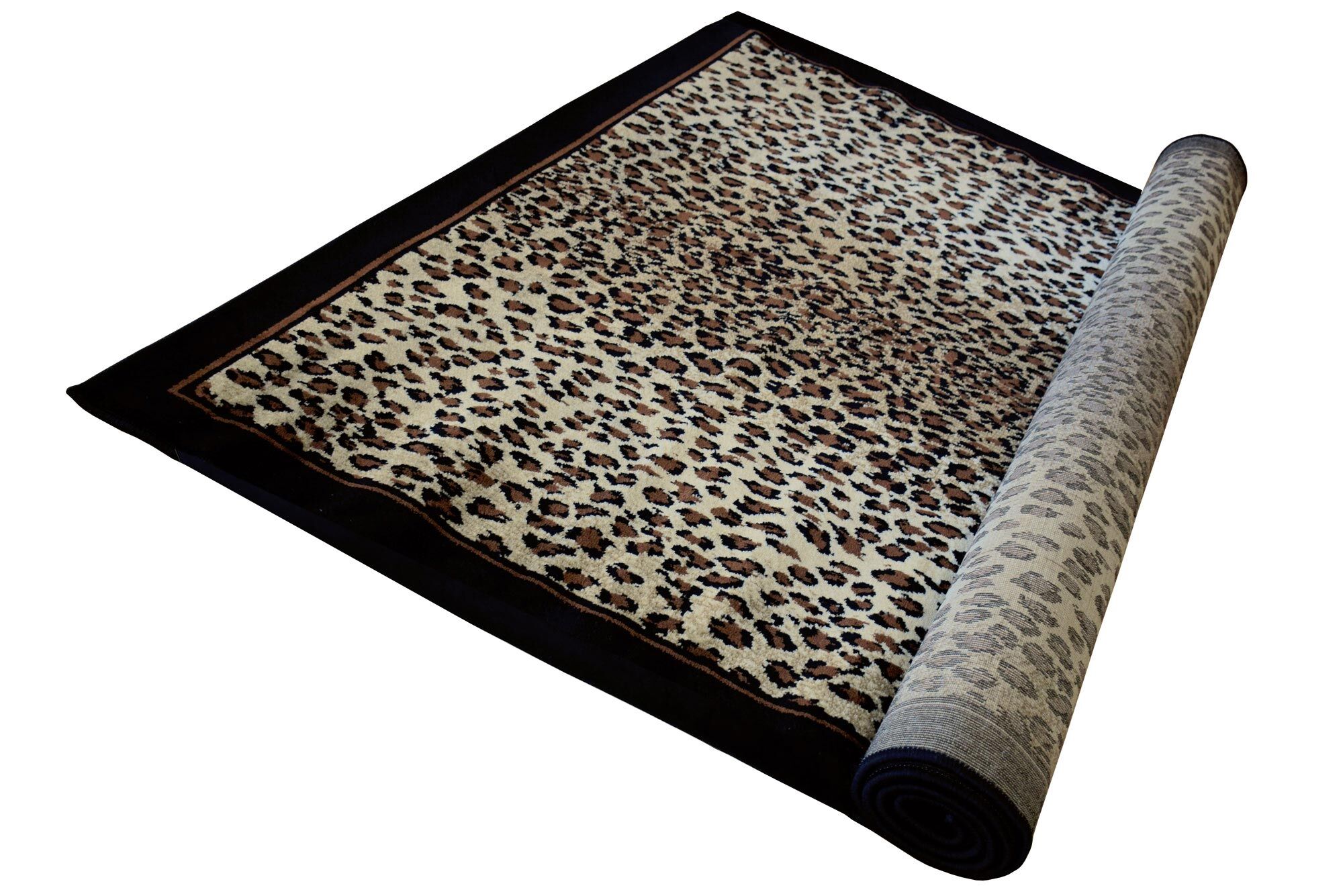 Large View Safa Leopard Animal Print Rug