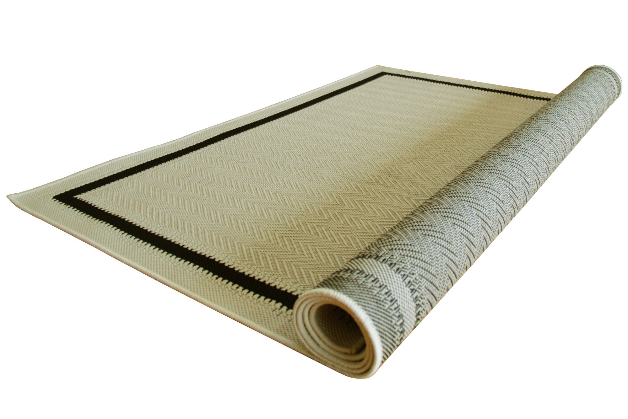 Storm Flatweave Border Rug