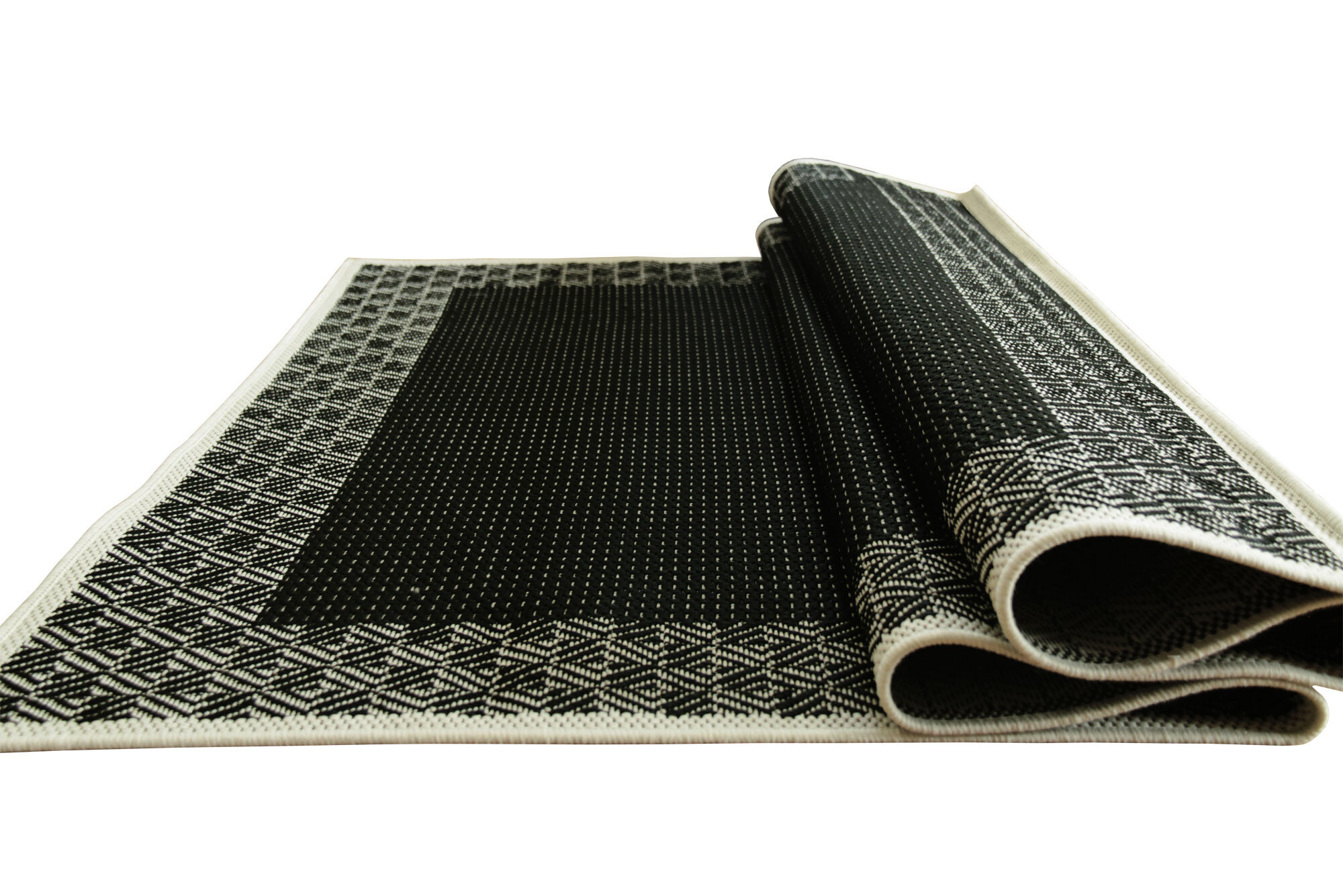 Storm Black Indoor Oudoor Rug